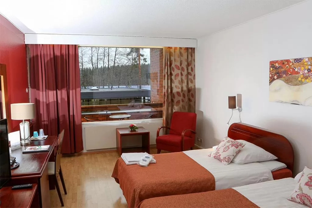 Bed in Finlandia Hotel Isovalkeinen