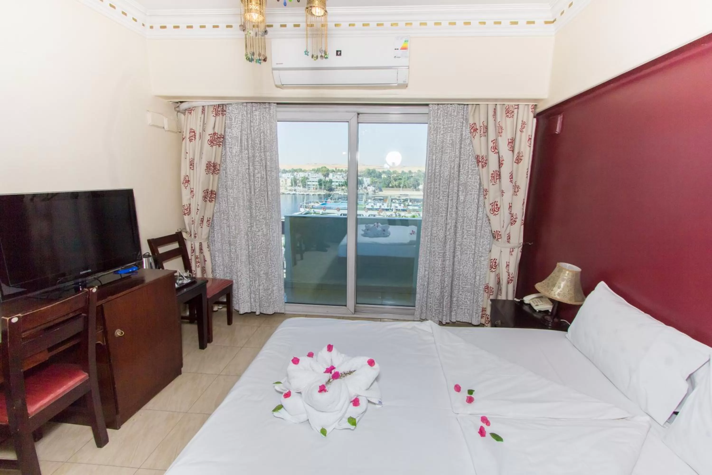 Bed in Philae Hotel Aswan