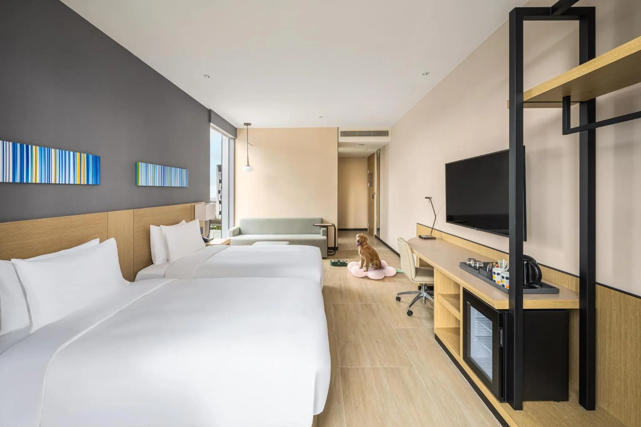 Photo of the whole room, Bed in Hyatt Place New Taipei City Xinzhuang