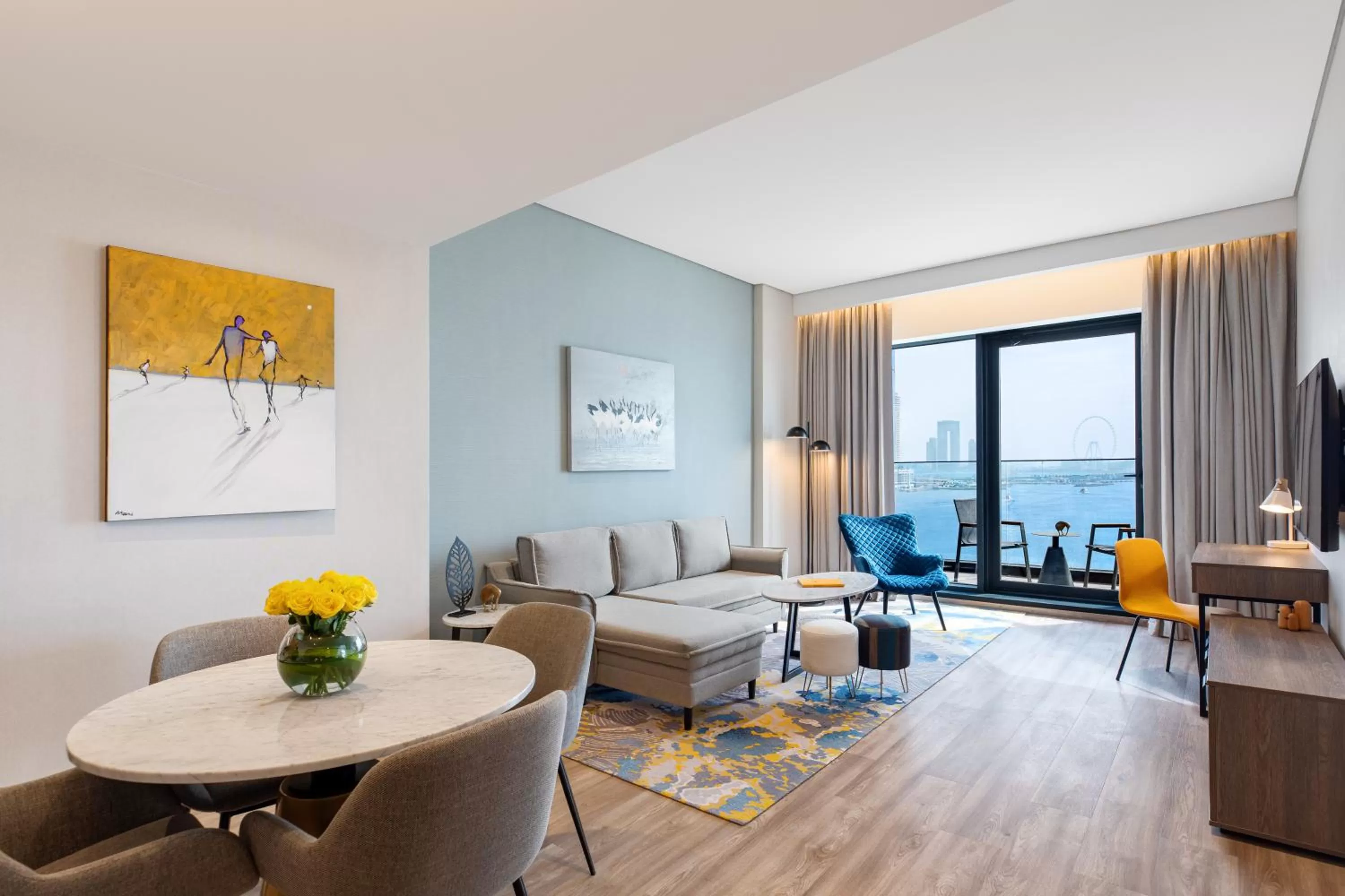 Living room in voco Dubai The Palm by IHG