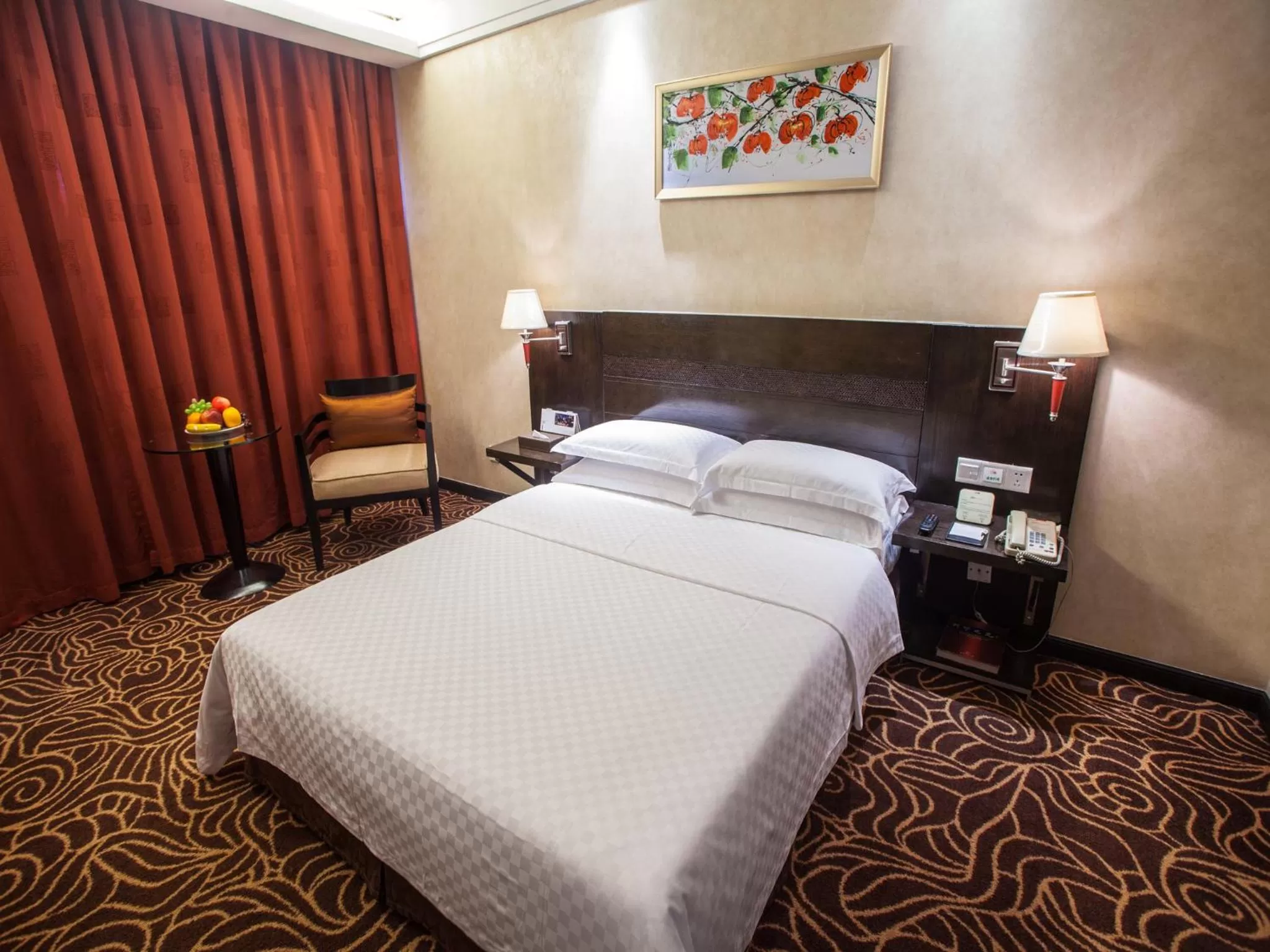 Bed in Hua Shi Hotel