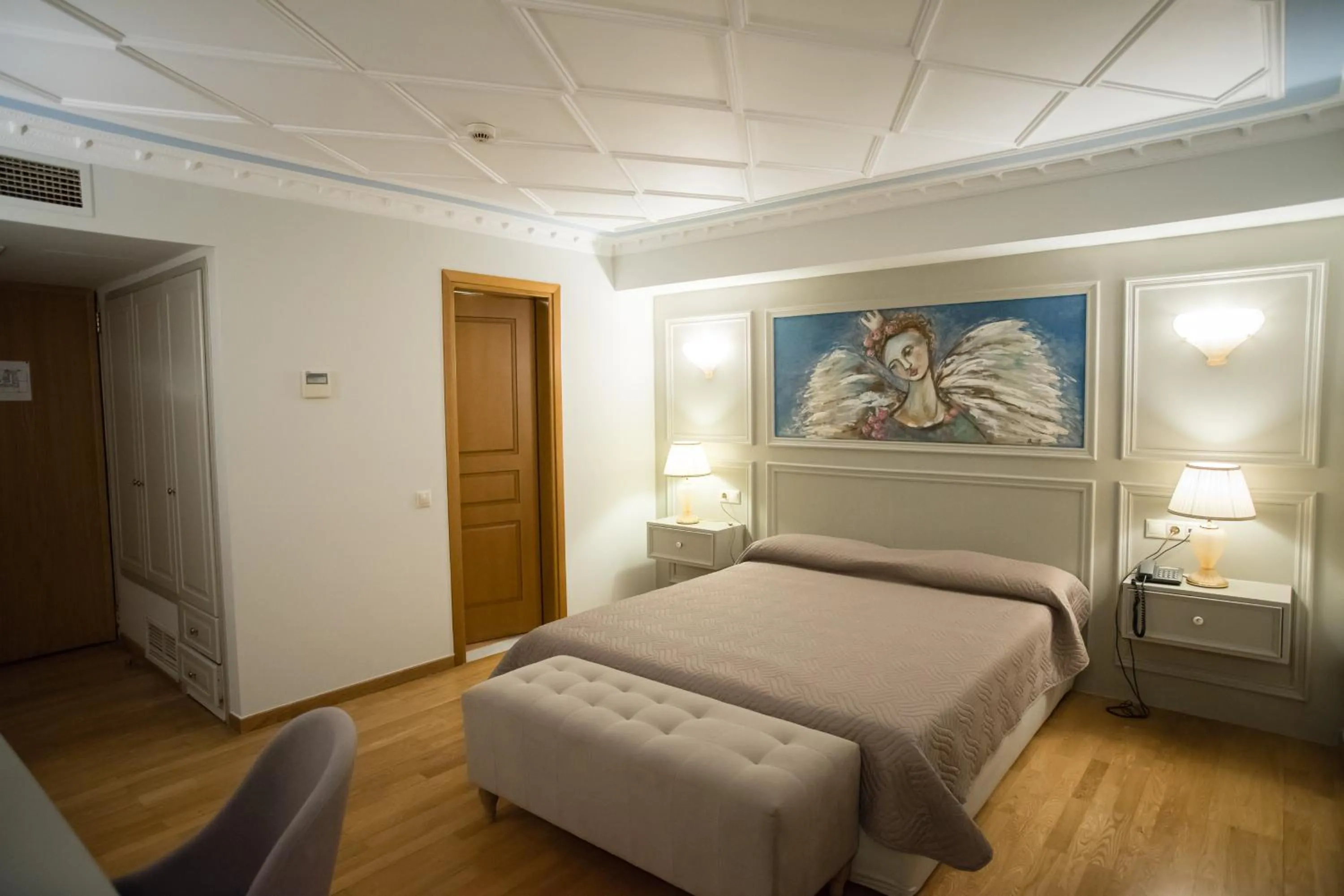 Bed in Byzantino Hotel