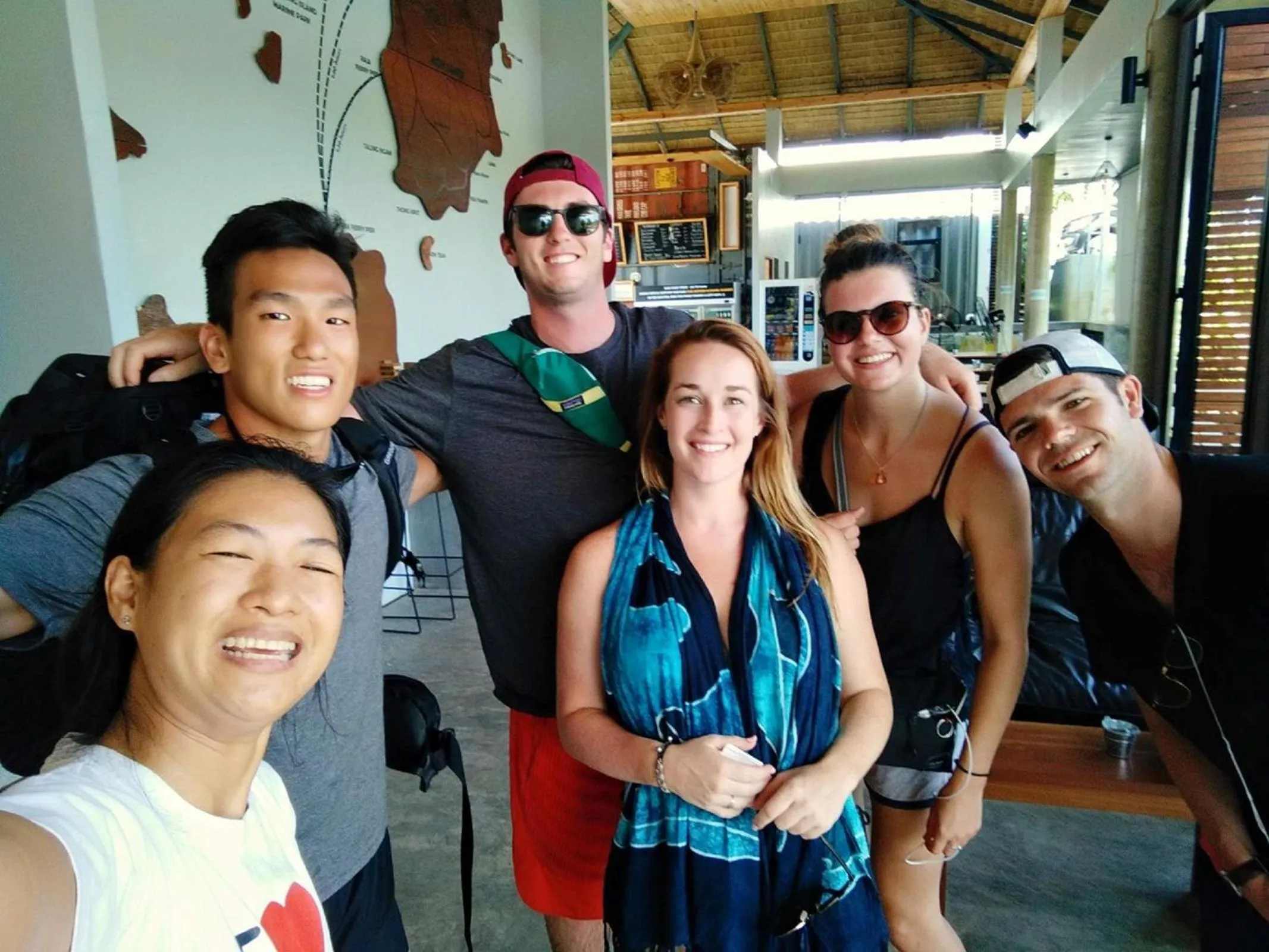 Lobby or reception in Us Hostel Samui