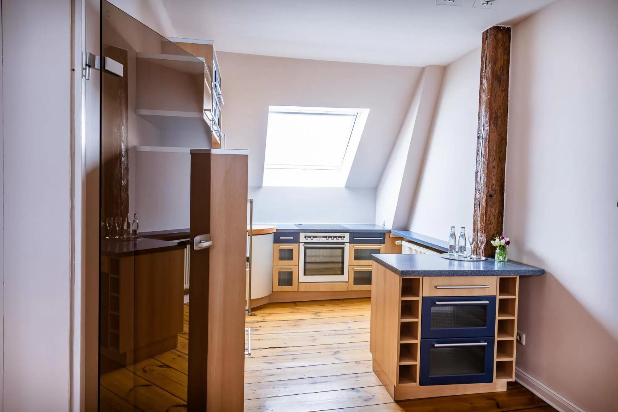 Kitchen or kitchenette in Hotel Anna