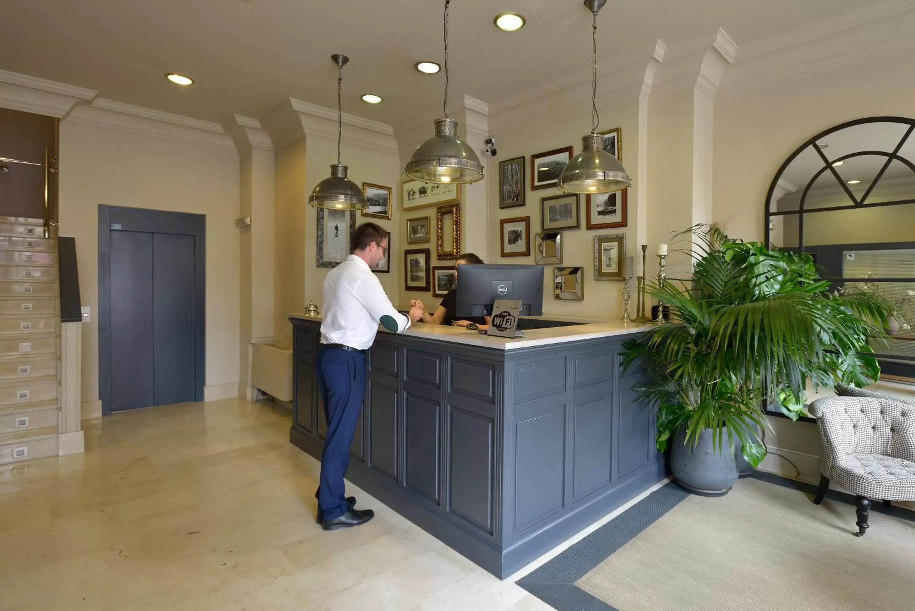 Lobby or reception in Suites Pamplona Plaza Lobby or reception in Suites Pamplona Plaza