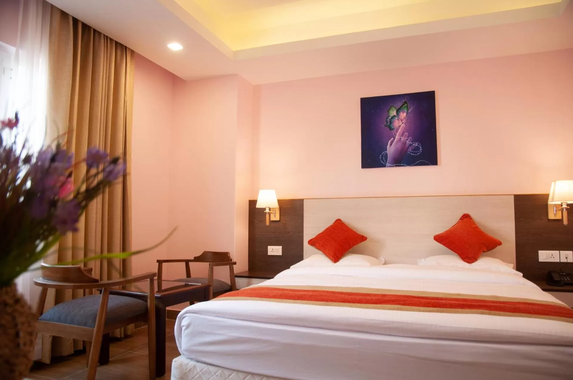 Bedroom, Bed in Hotel Krishna Kathmandu