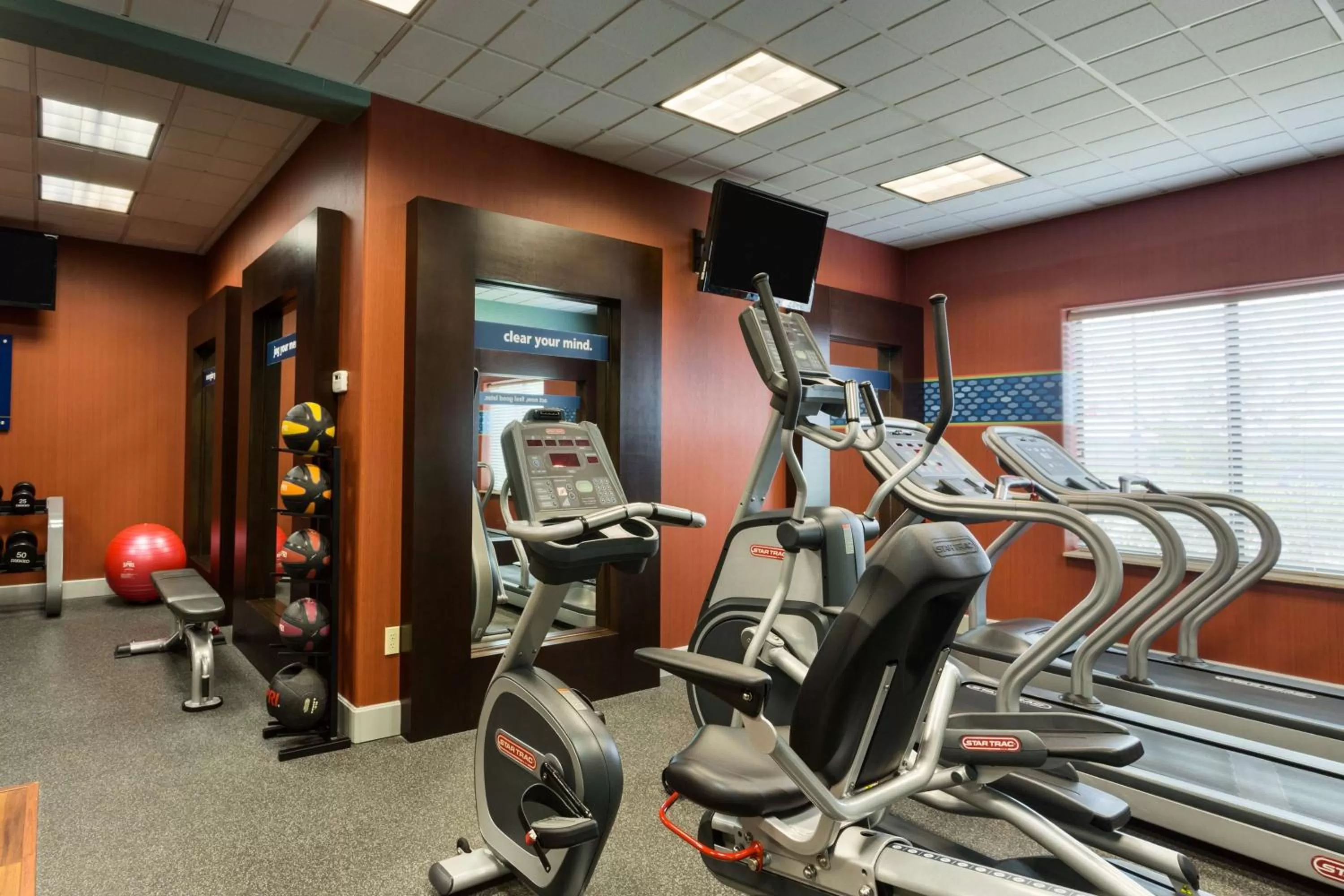 Fitness centre/facilities in Hampton Inn & Suites Pharr