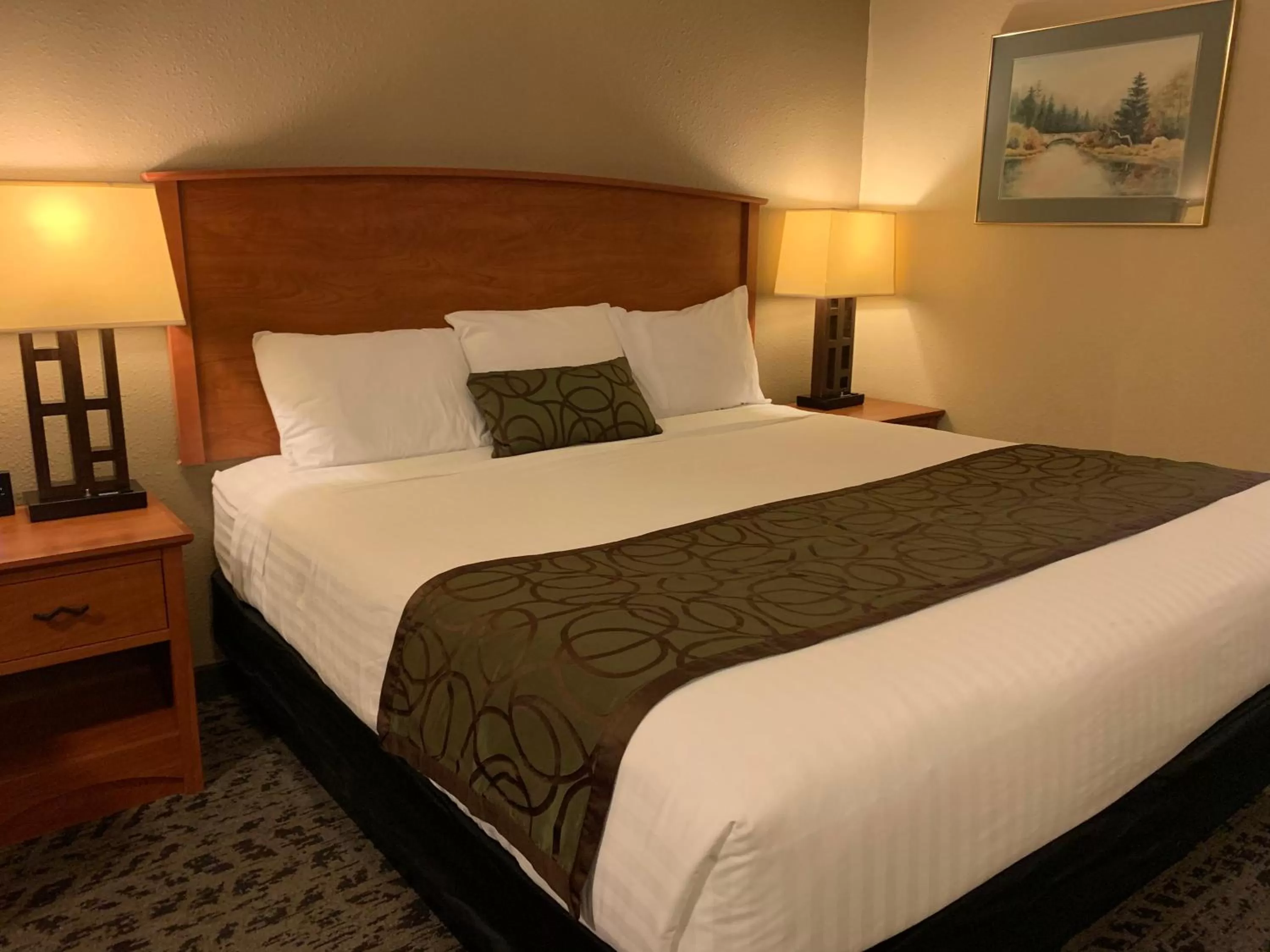 Bed in Sunset Inn - John Day