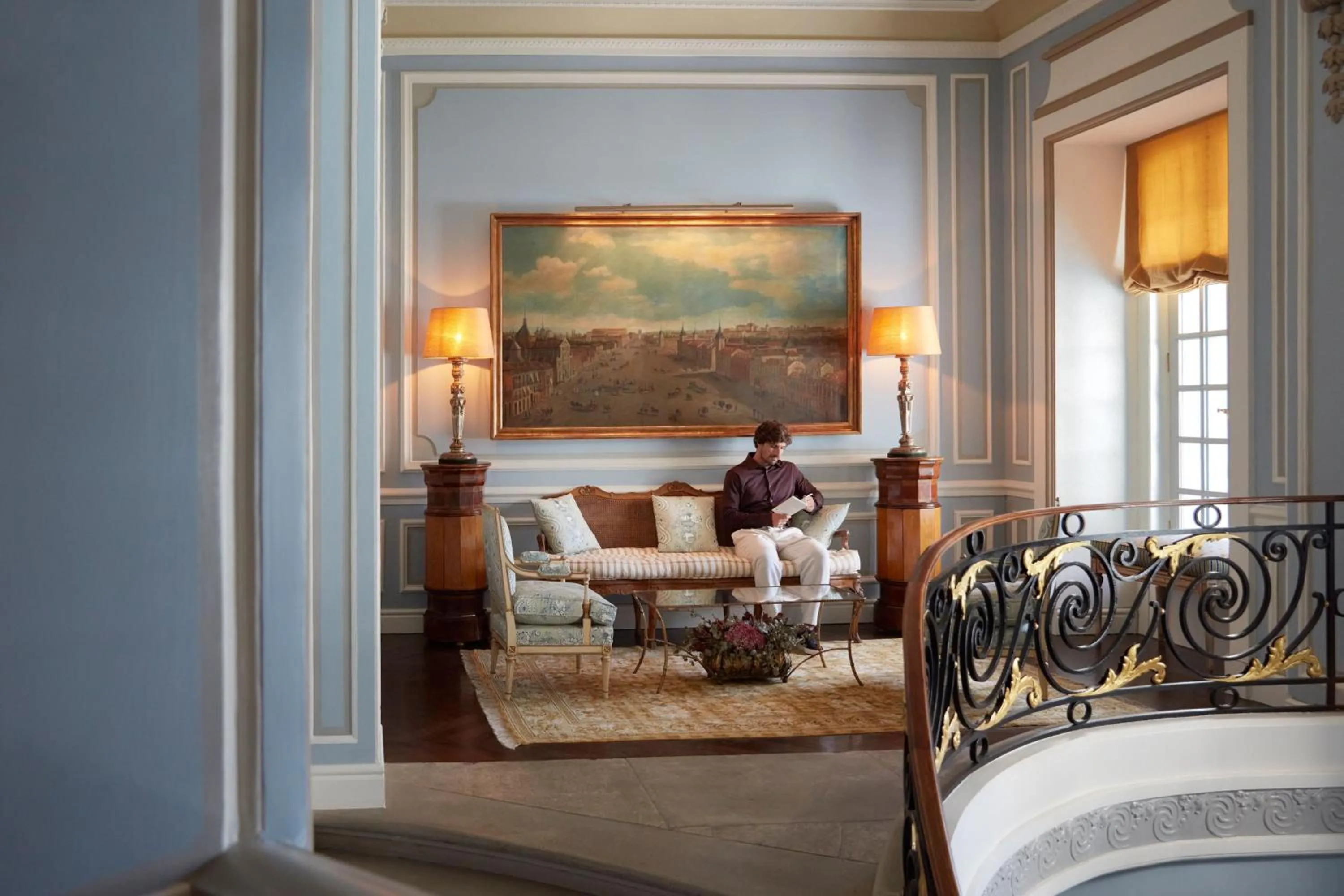 Lobby or reception, Bed in Santo Mauro, a Luxury Collection Hotel, Madrid