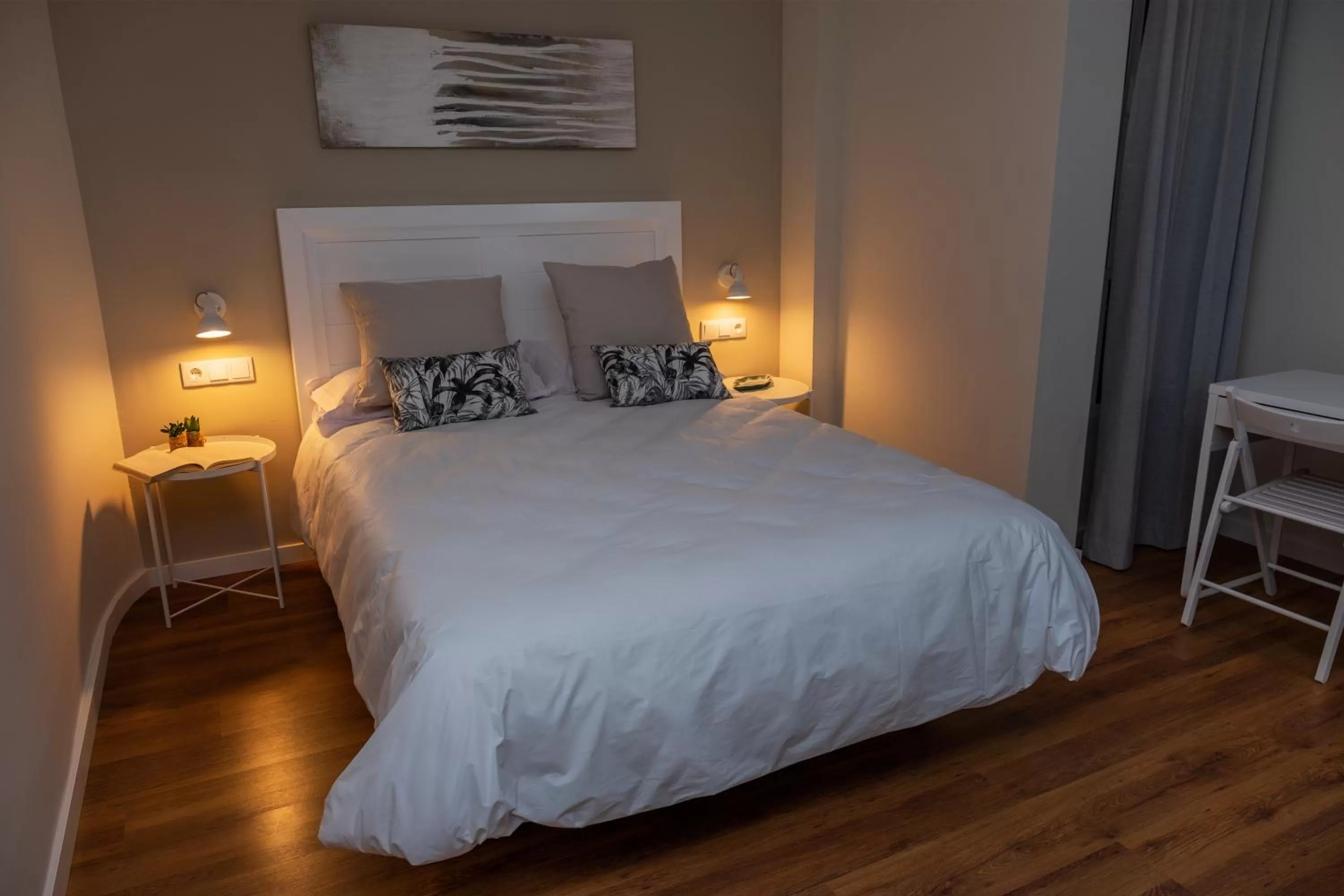 Bed in Hotel Bienvenidos Rooms Xàtiva