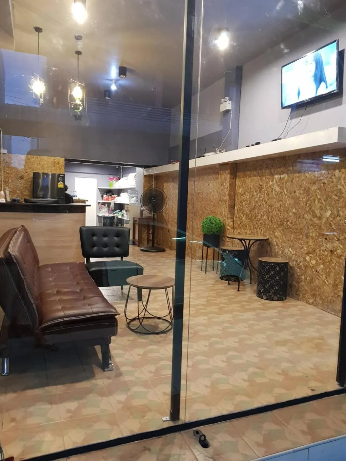 Lobby/Reception in SleepCats Hostel