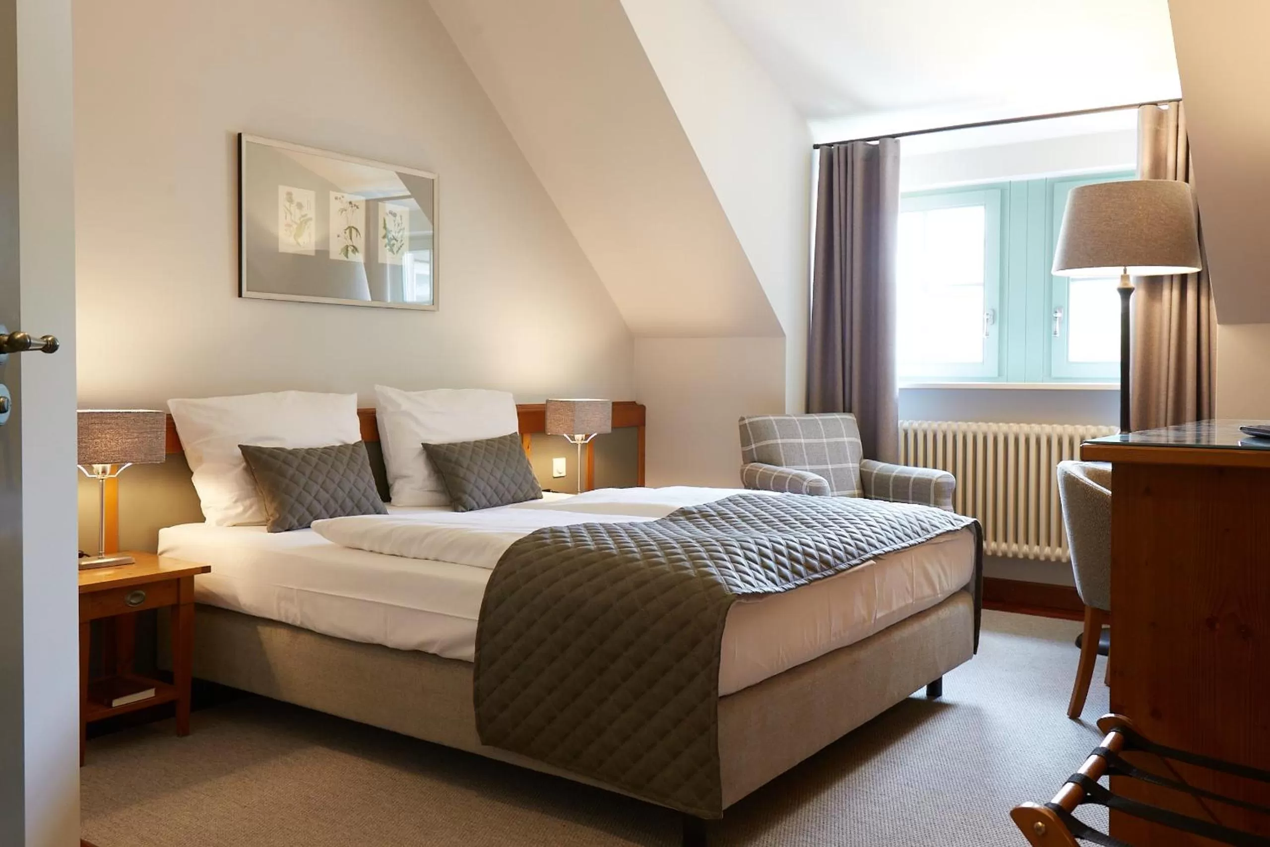 Decorative detail, Bed in Schloss Hotel Dresden Pillnitz