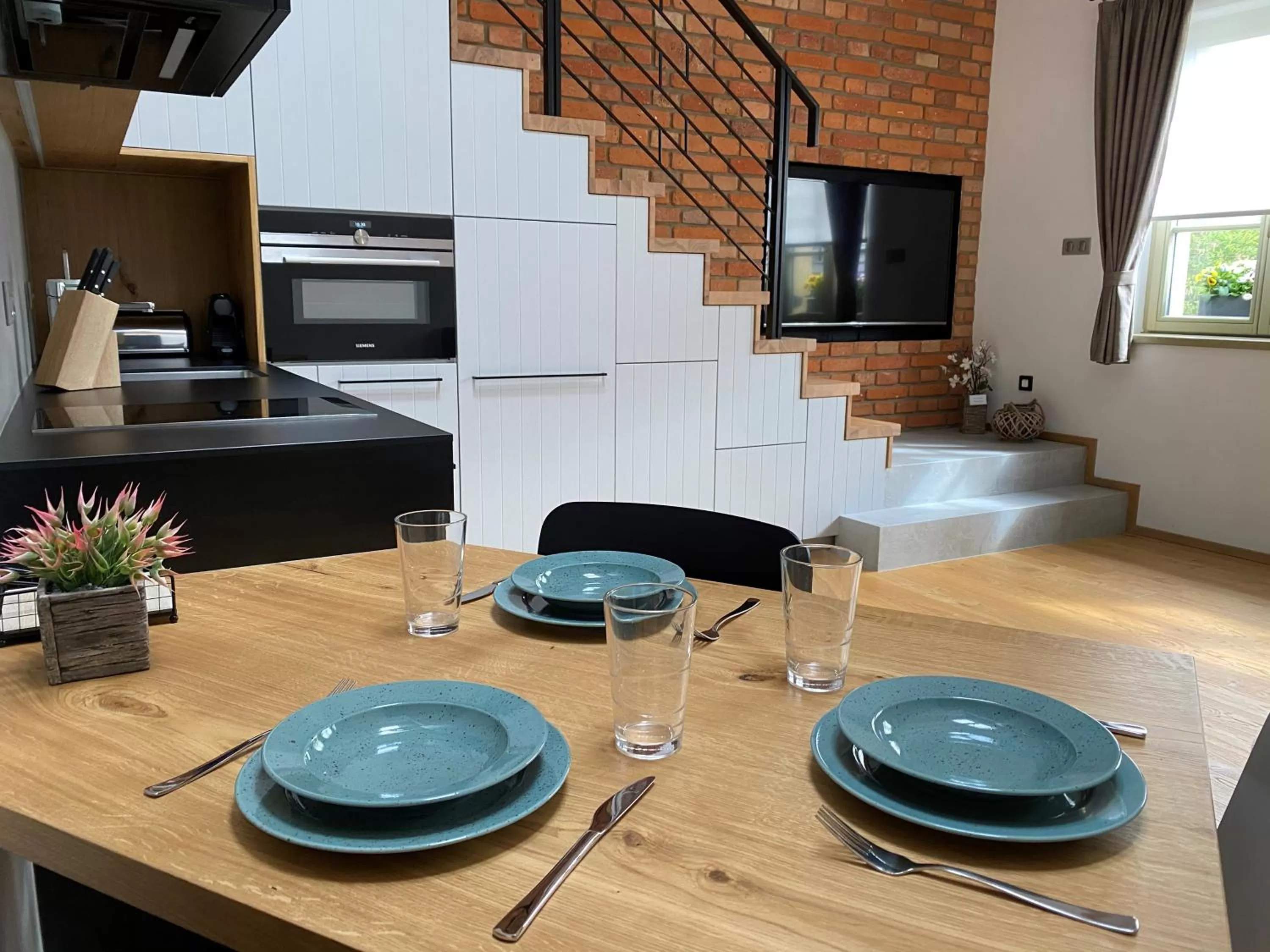 Kitchen or kitchenette in Penzion Stodola