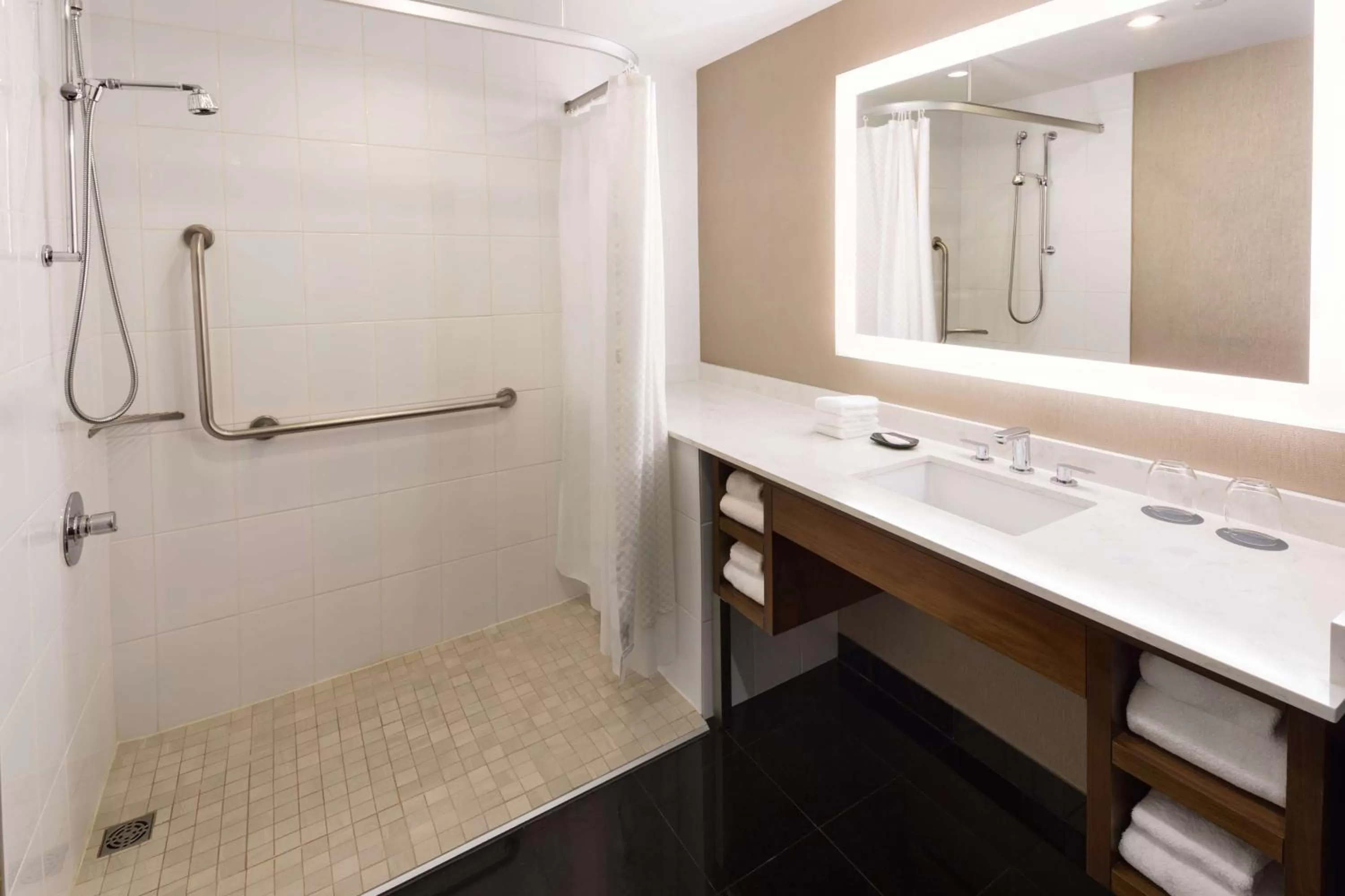 Bathroom in Hilton Vancouver Downtown, BC, Canada