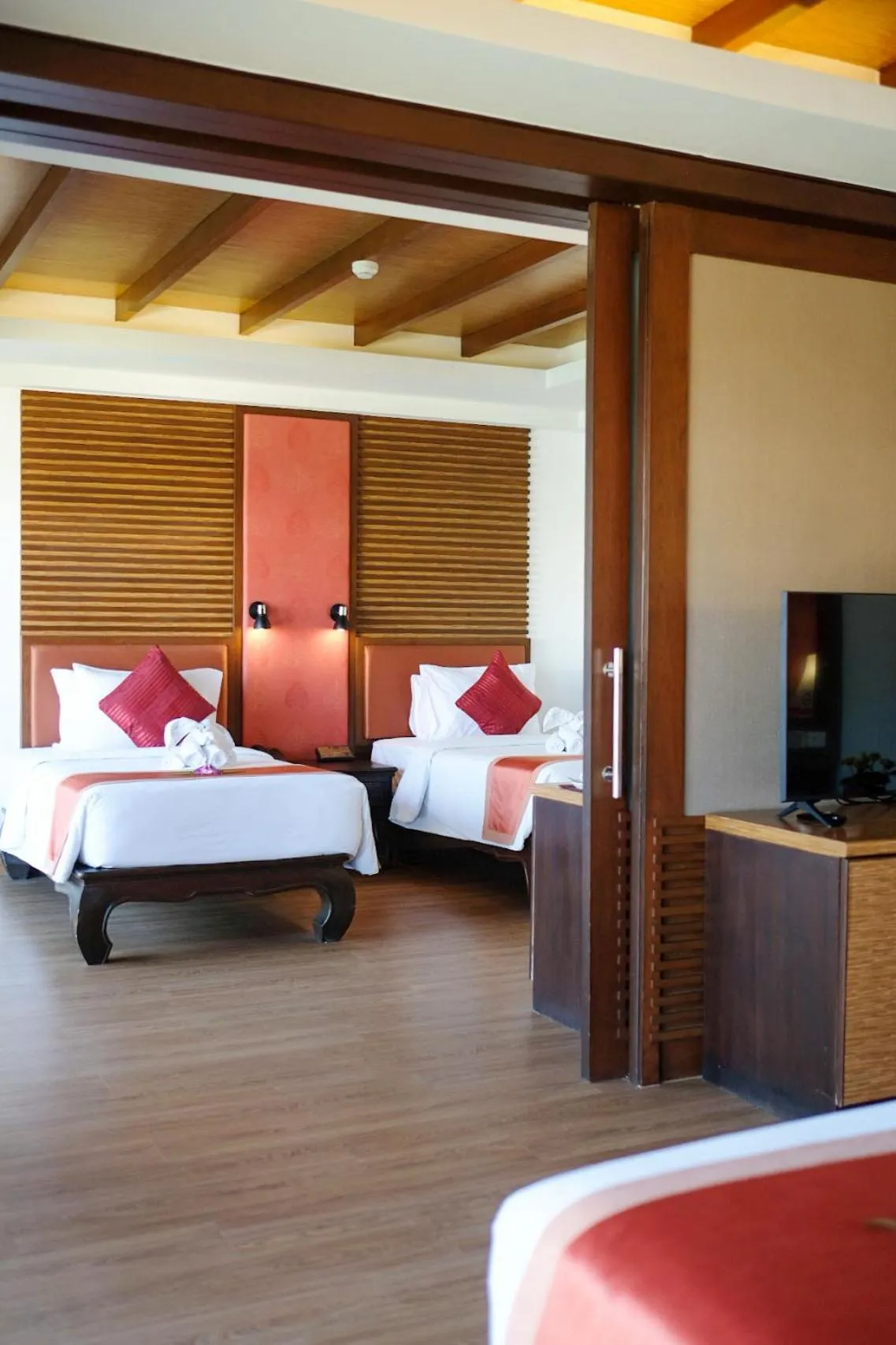 View (from property/room), Bed in Nipa Resort, Patong Beach