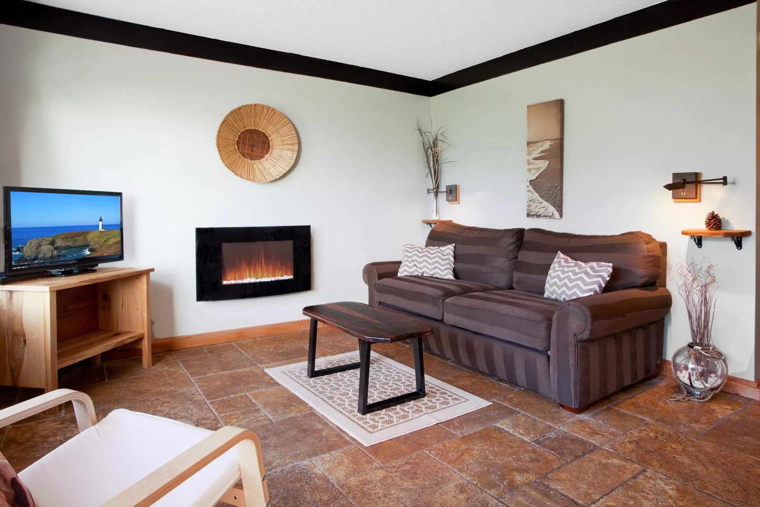 Seating Area in Agate Beach Motel