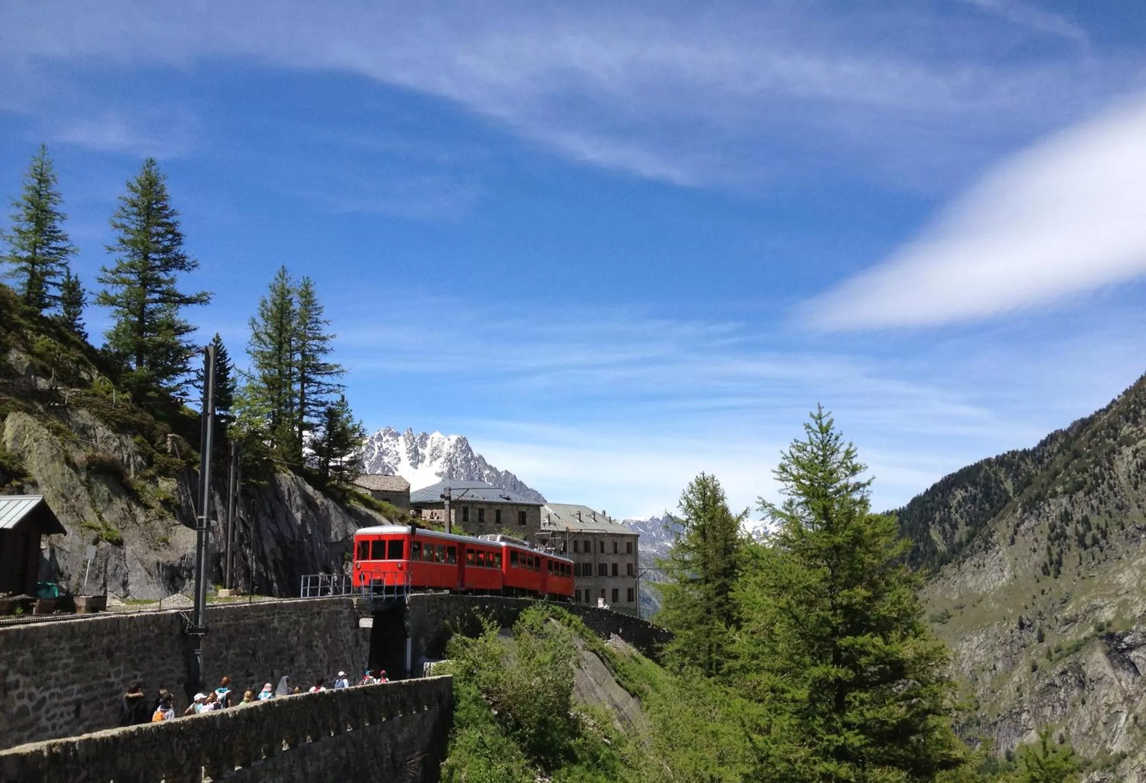 Mountain view in Refuge du Montenvers