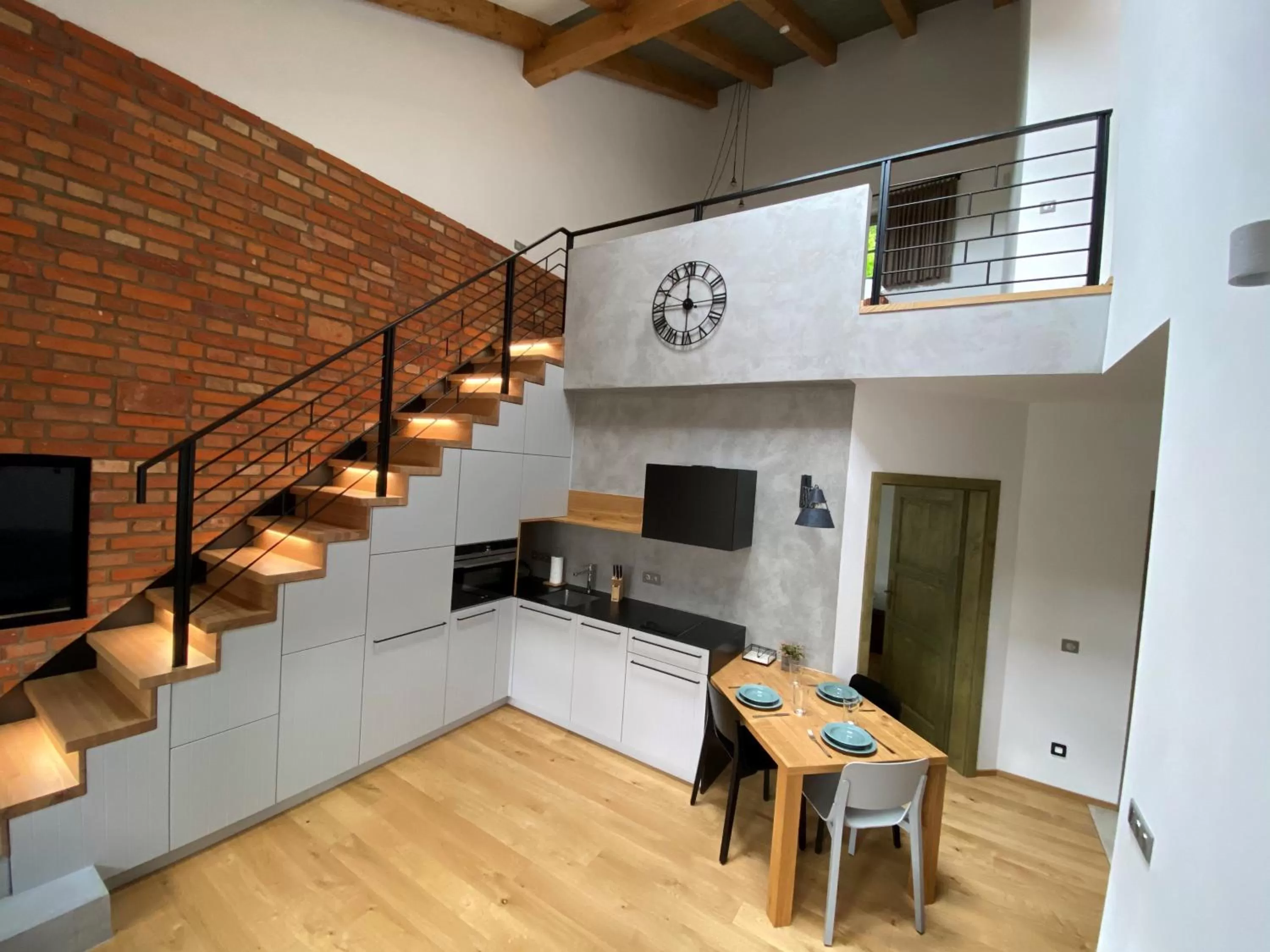 Kitchen or kitchenette in Penzion Stodola