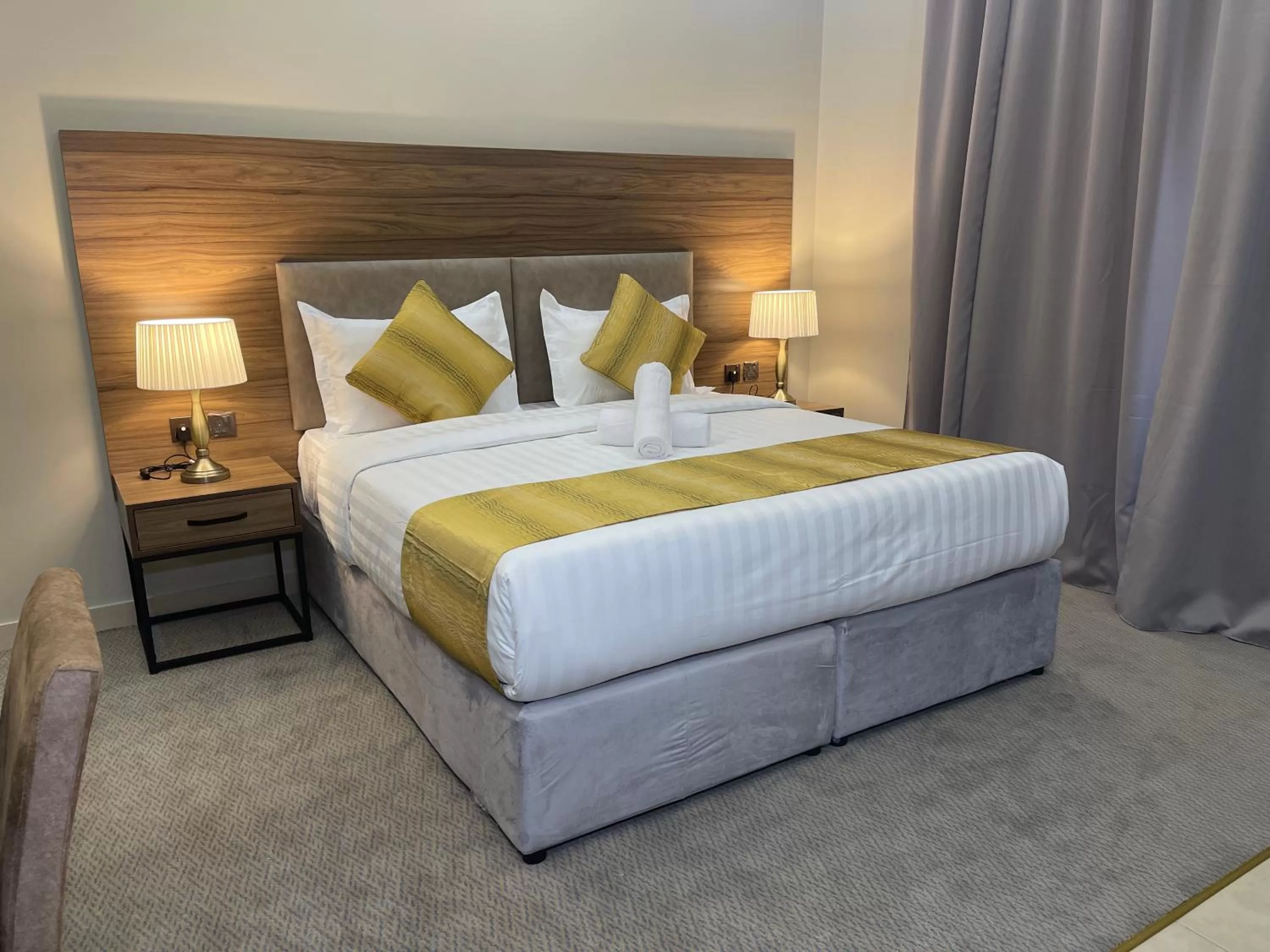 Bed in Vital House Apartments