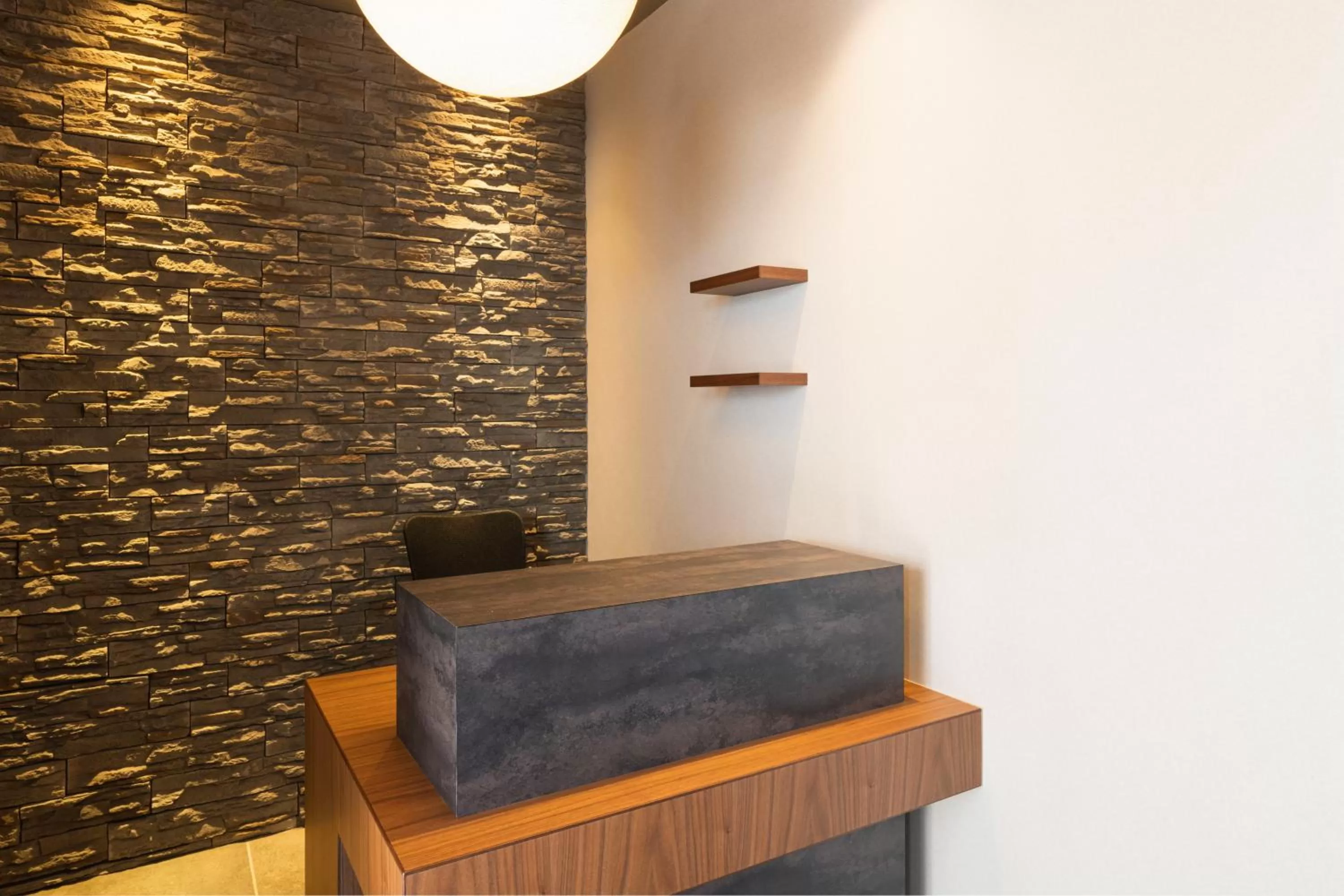 Lobby or reception in GRAND BASE Hakata Naraya