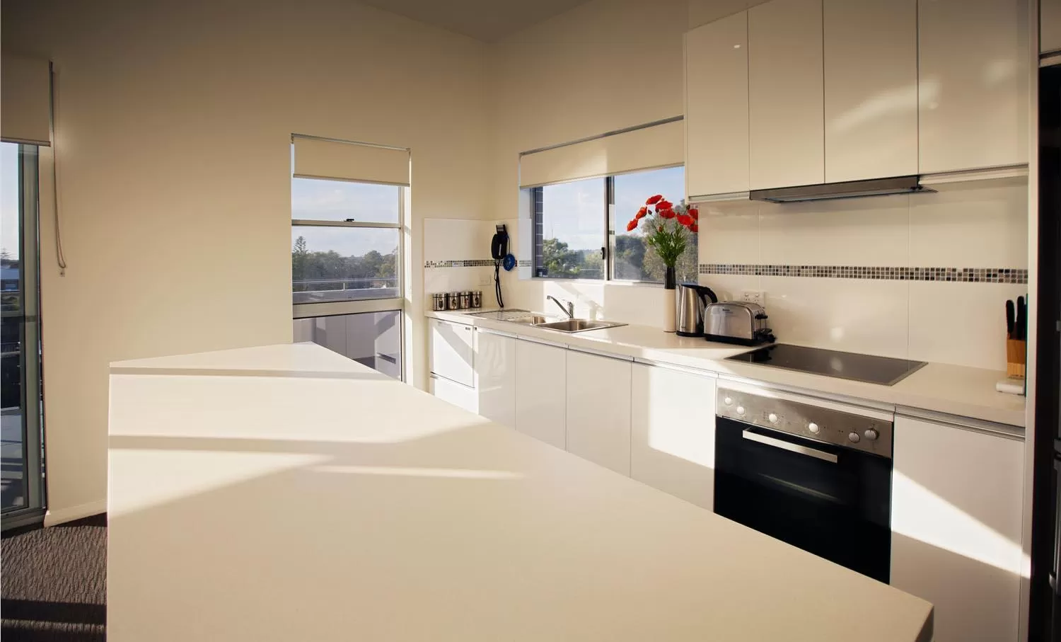 Kitchen or kitchenette in Charlestown Executive Apartments