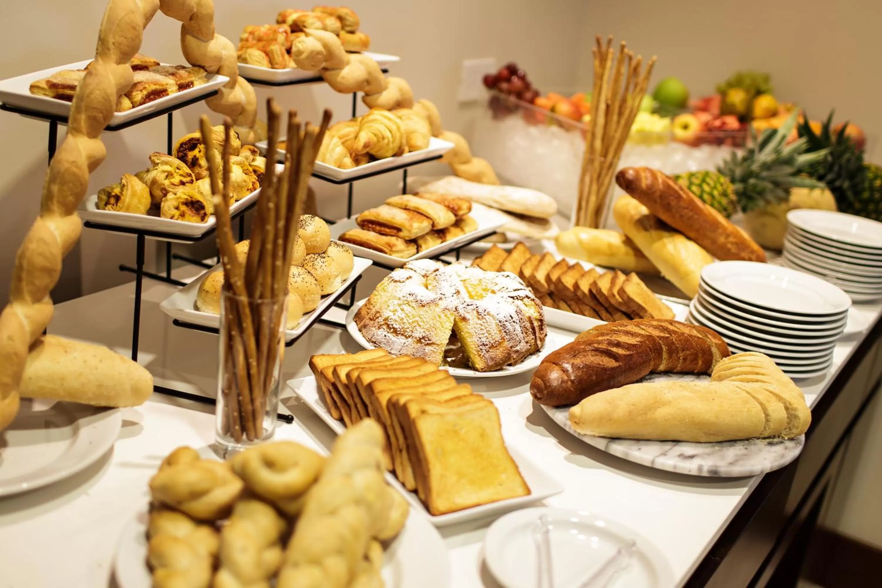 Buffet breakfast in Wyndham Garden San Jose Escazu, Costa Rica