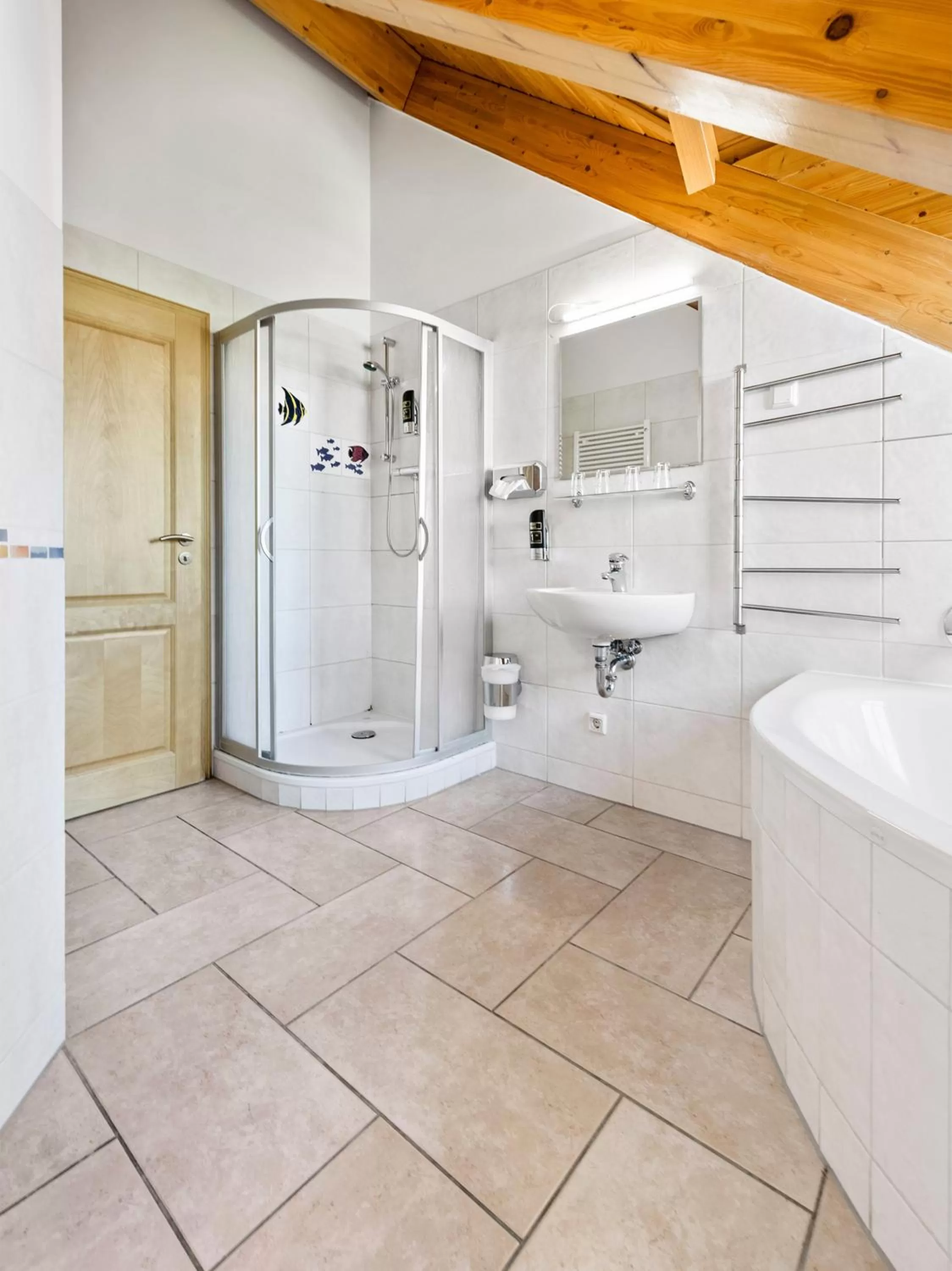 Shower in Hotel Bohemia