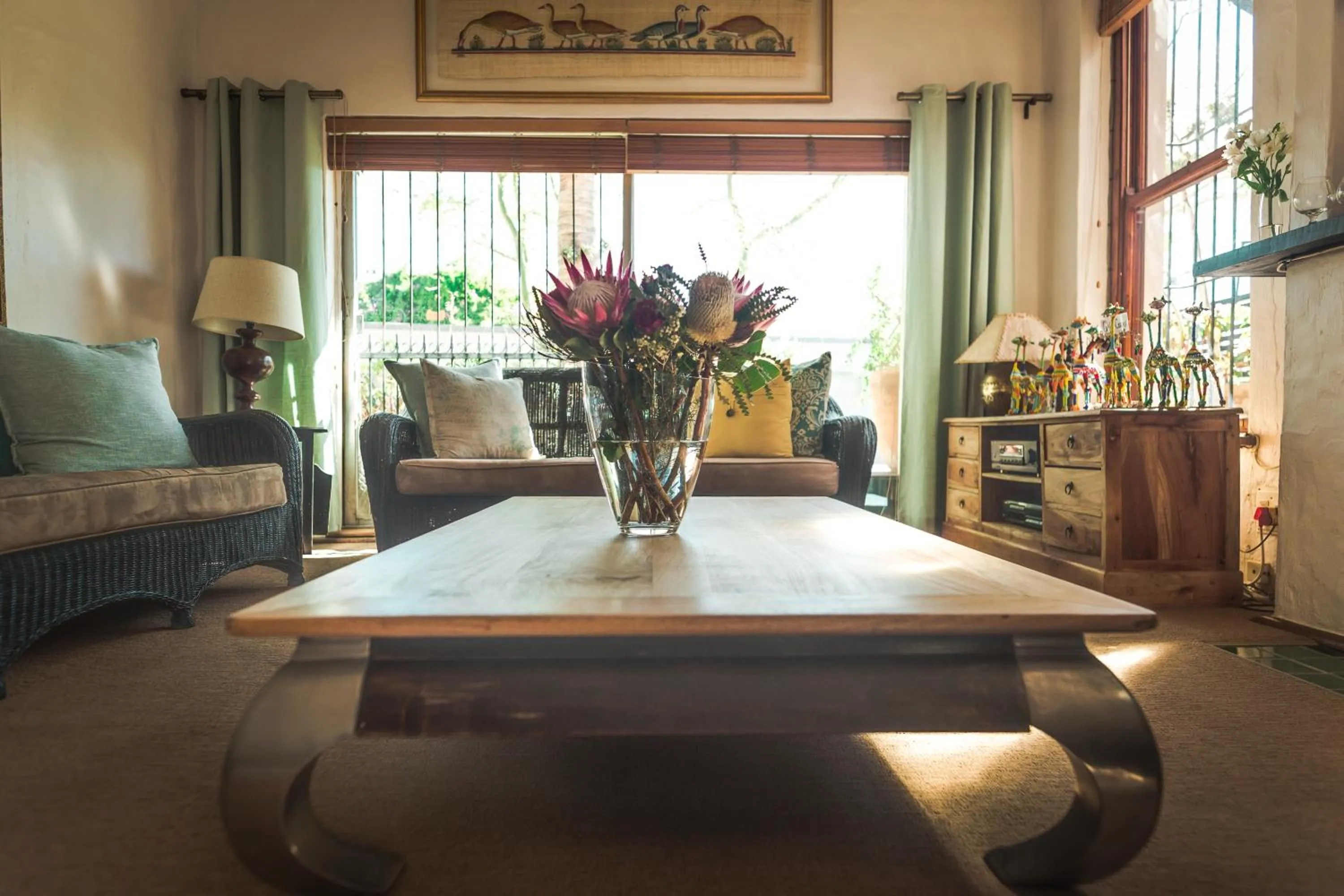 Communal lounge/ TV room in Point B Guest House -Sustainable Solar Energy