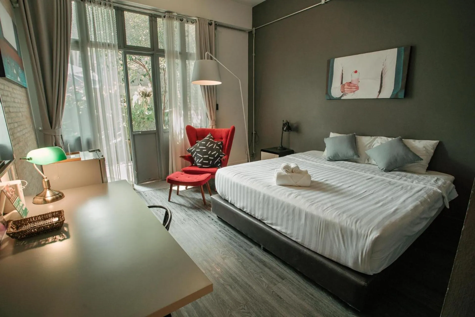 Bed in J Poshtel Chiangmai