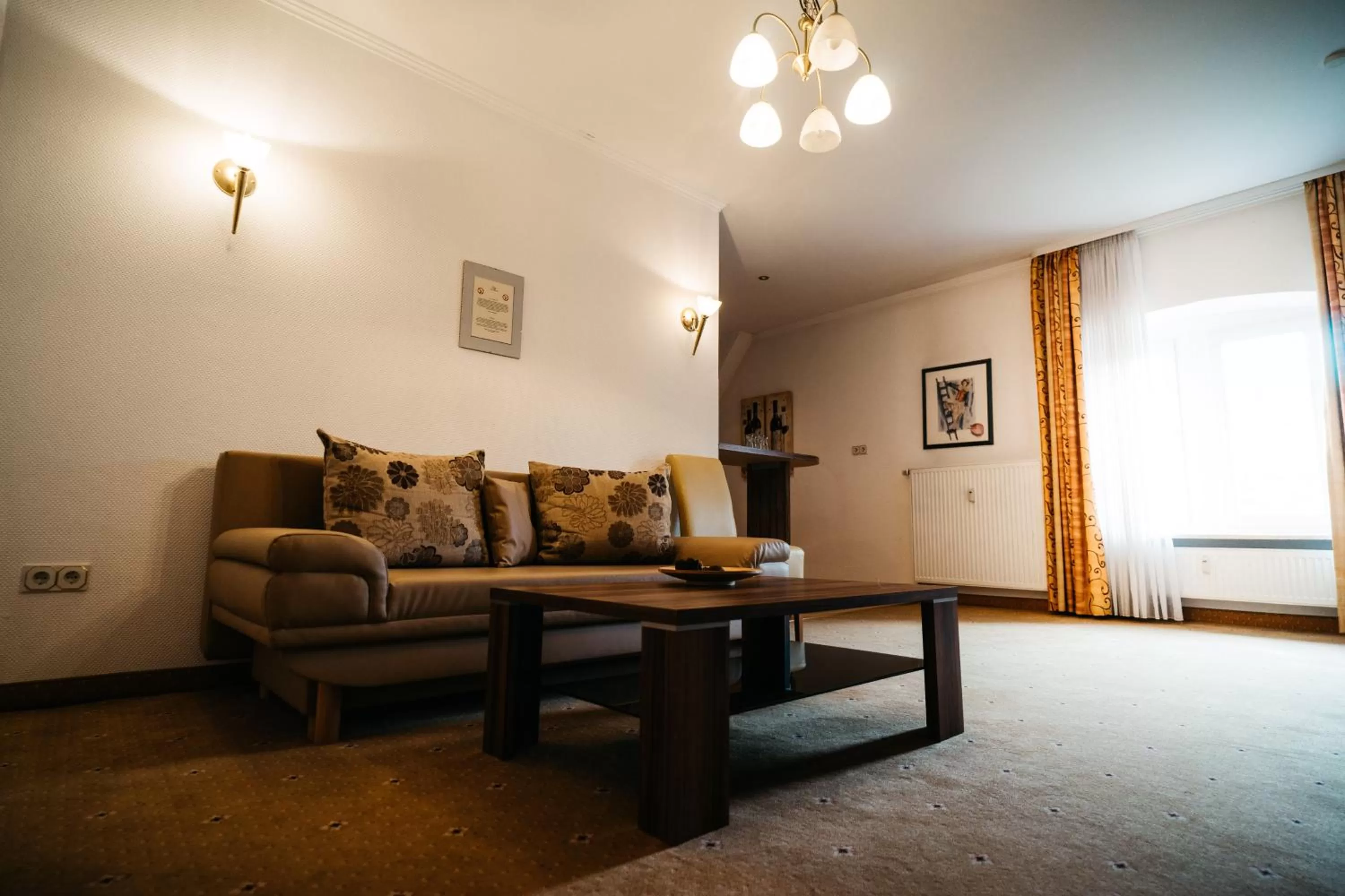 Living room in Hotel am Bahnhof