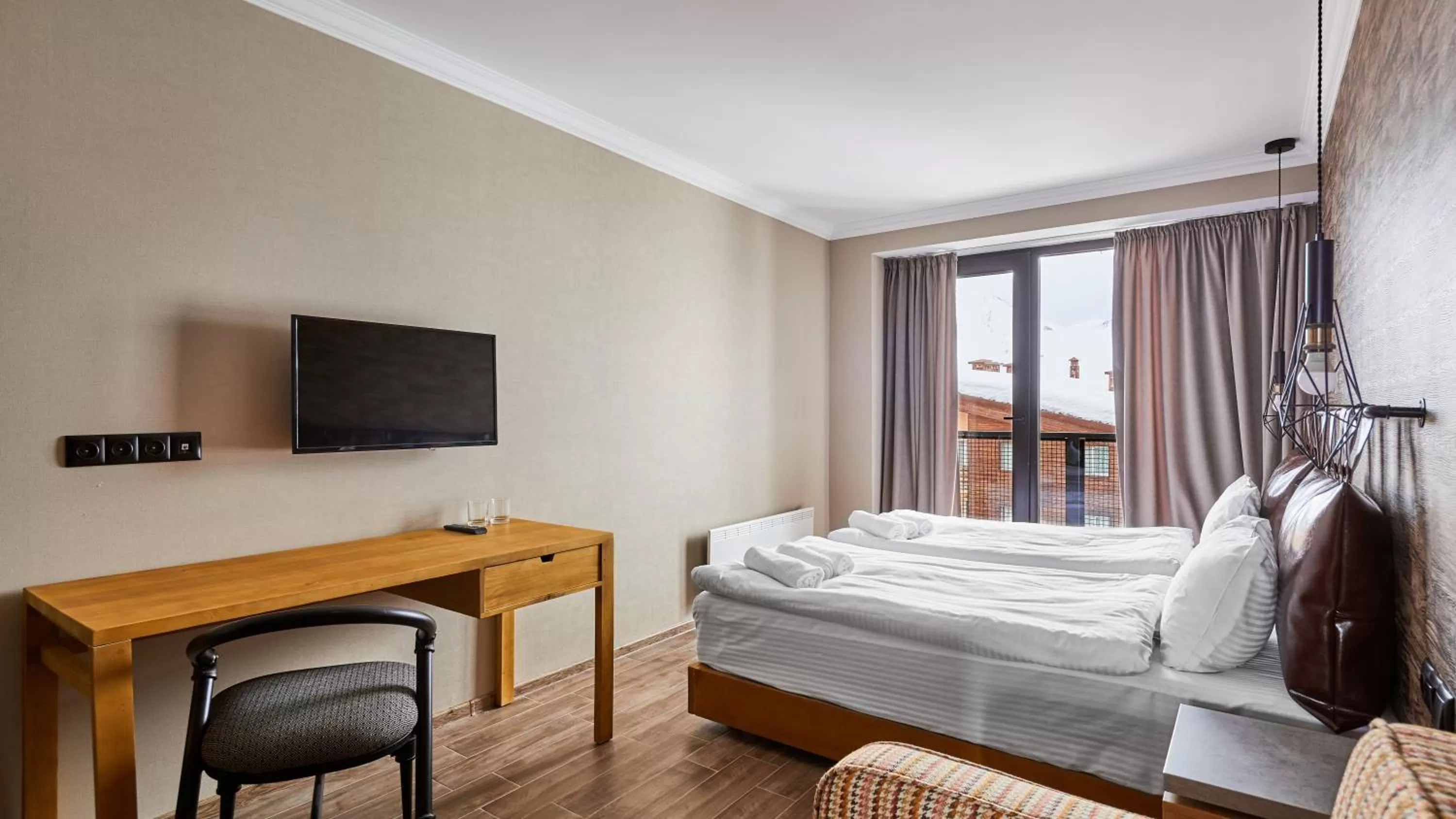 Photo of the whole room, Bed in Gudauri Loft Hotel