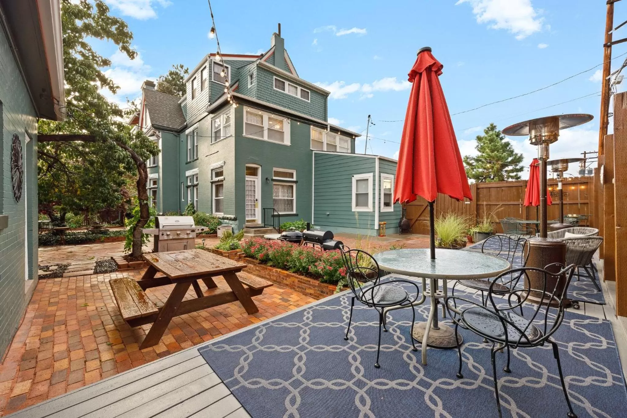 Patio in Flora House Denver