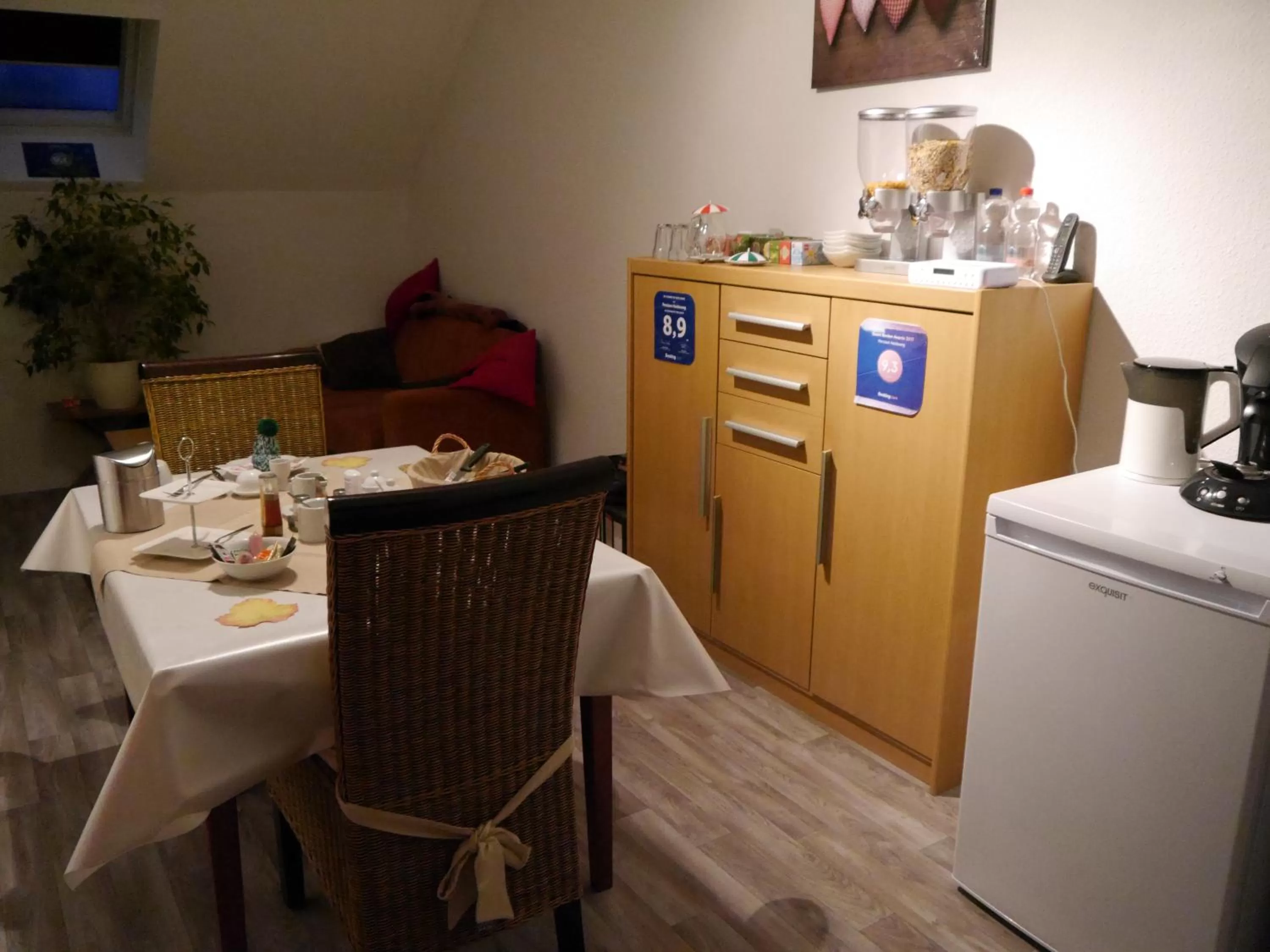 Continental breakfast in Pension Heideweg