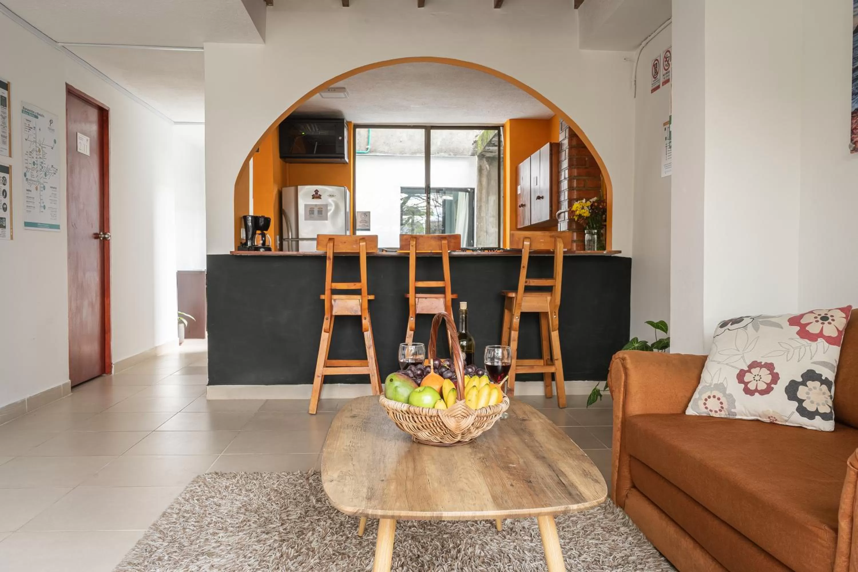 Living room in Poblado Guest House