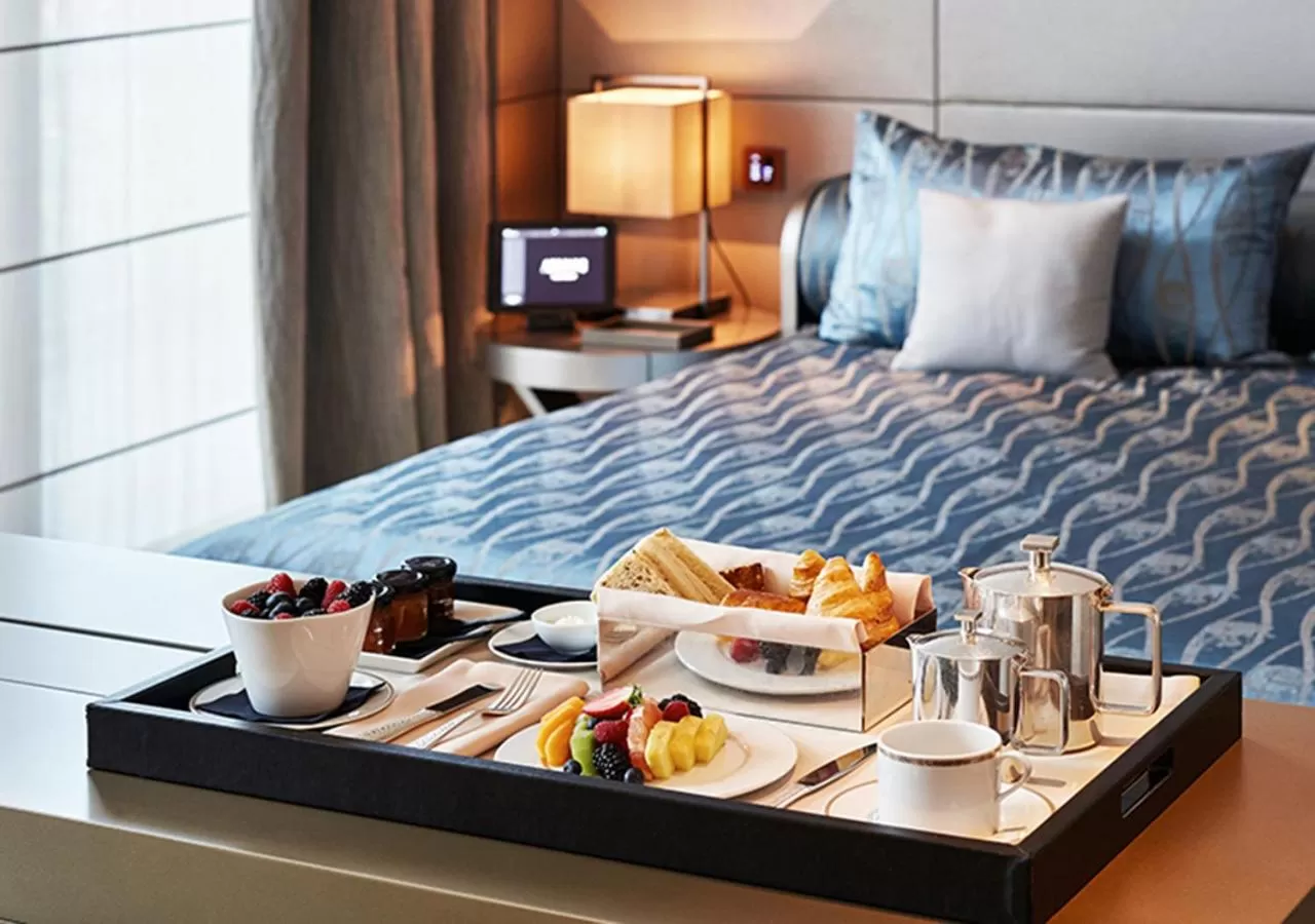 Bed in Armani Hotel Milano