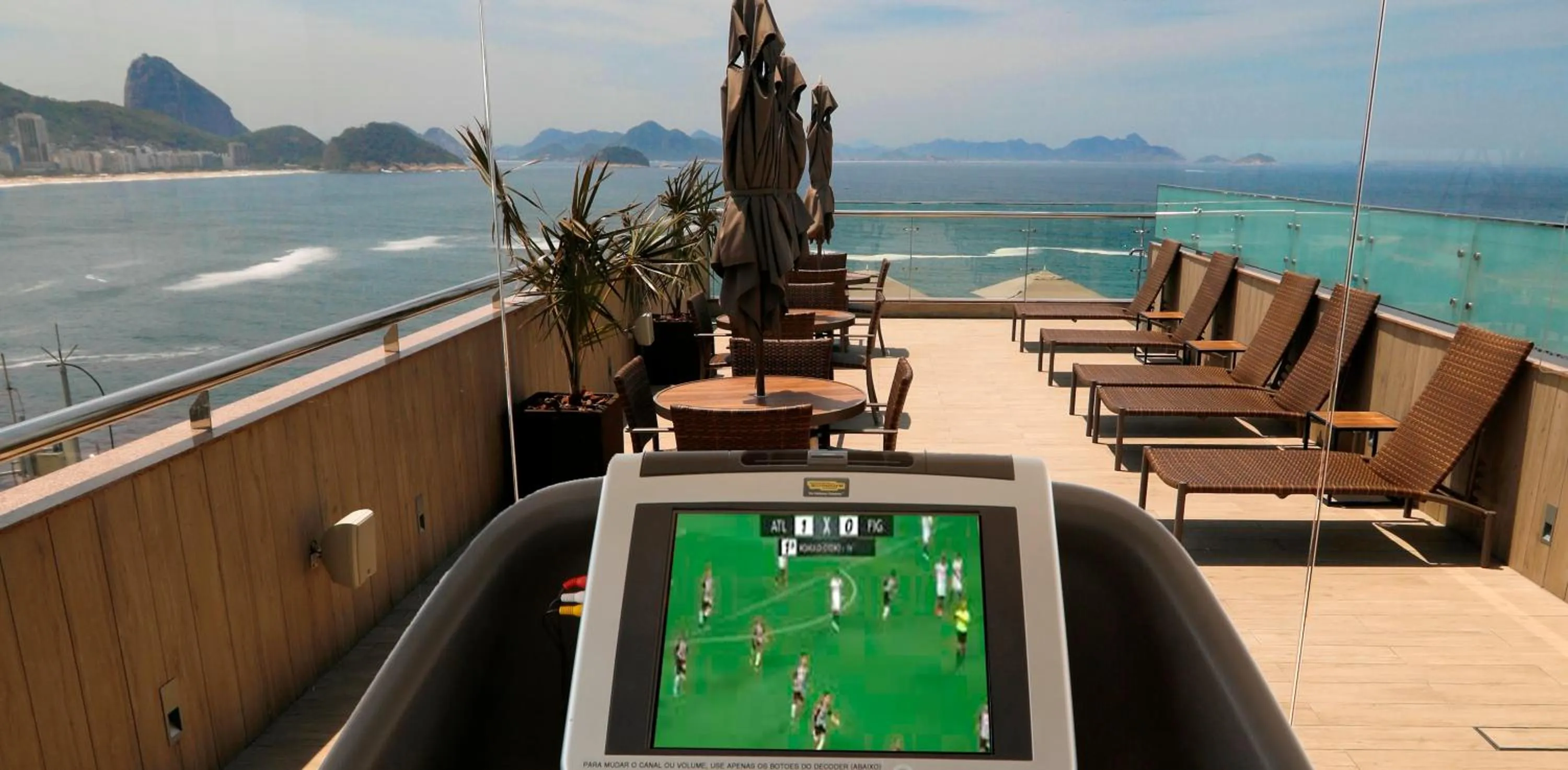 Fitness centre/facilities in Orla Copacabana Hotel