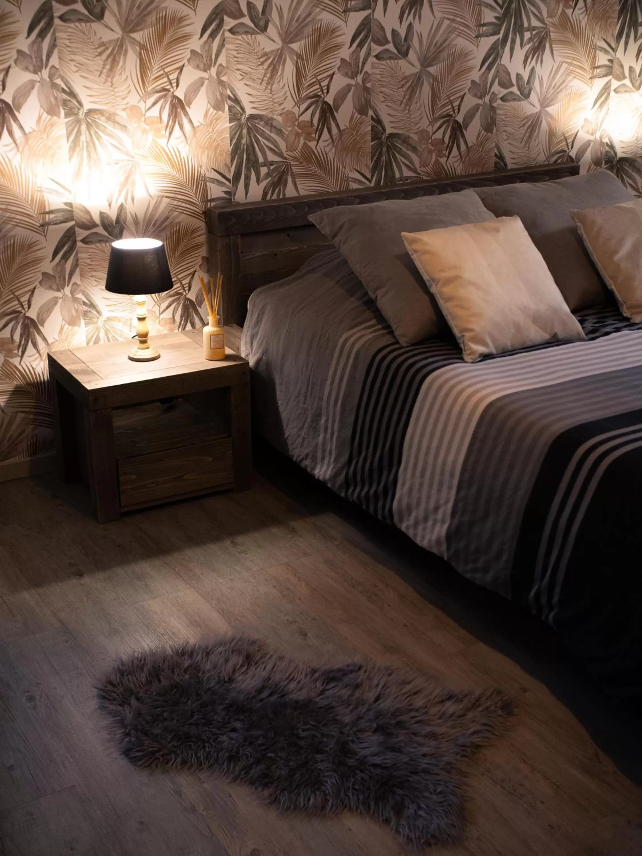 Bed in Chambre d'hôte de L'Auberge de la Fruitière