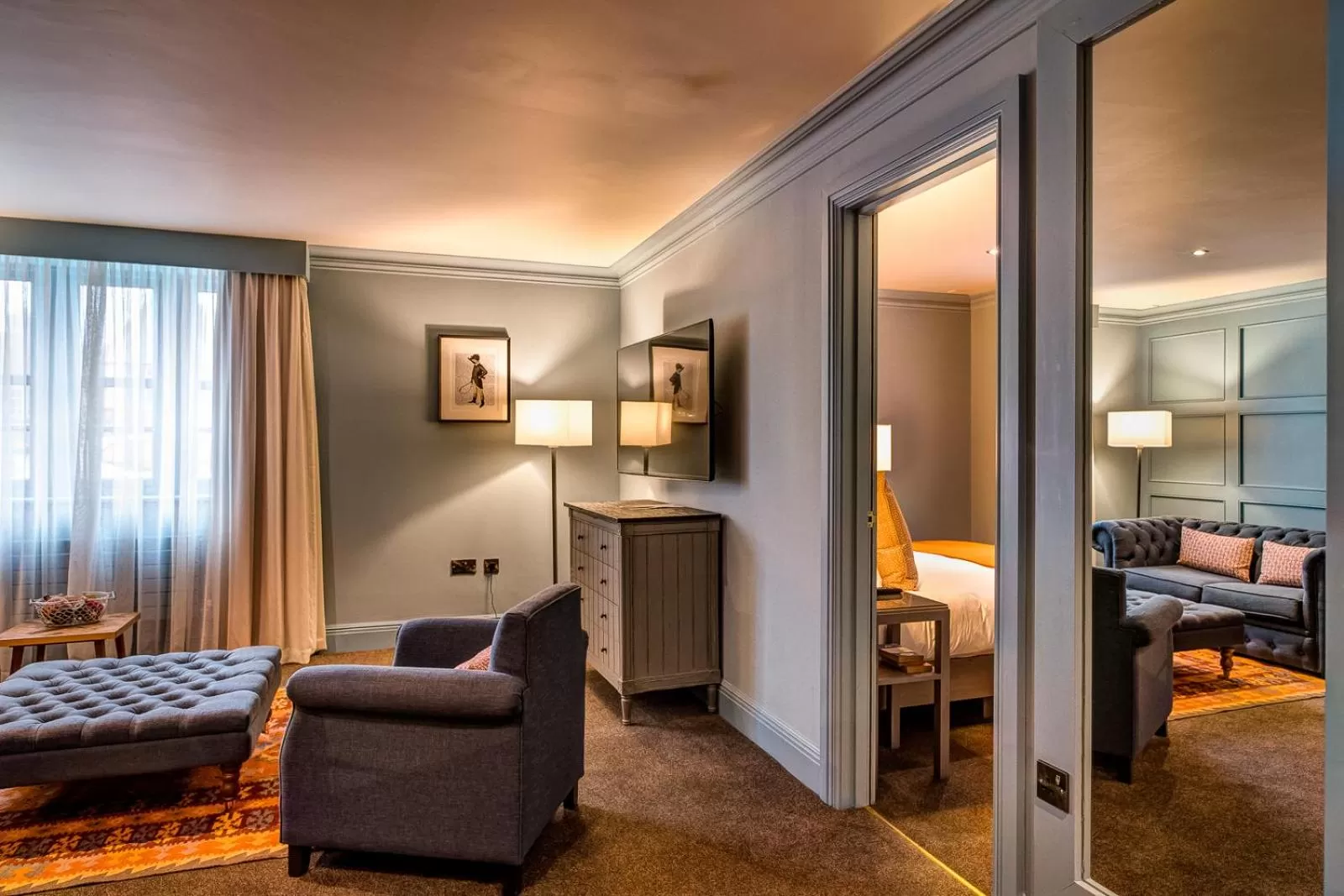 Seating area, Bed in The Great House, Sonning, Berkshire