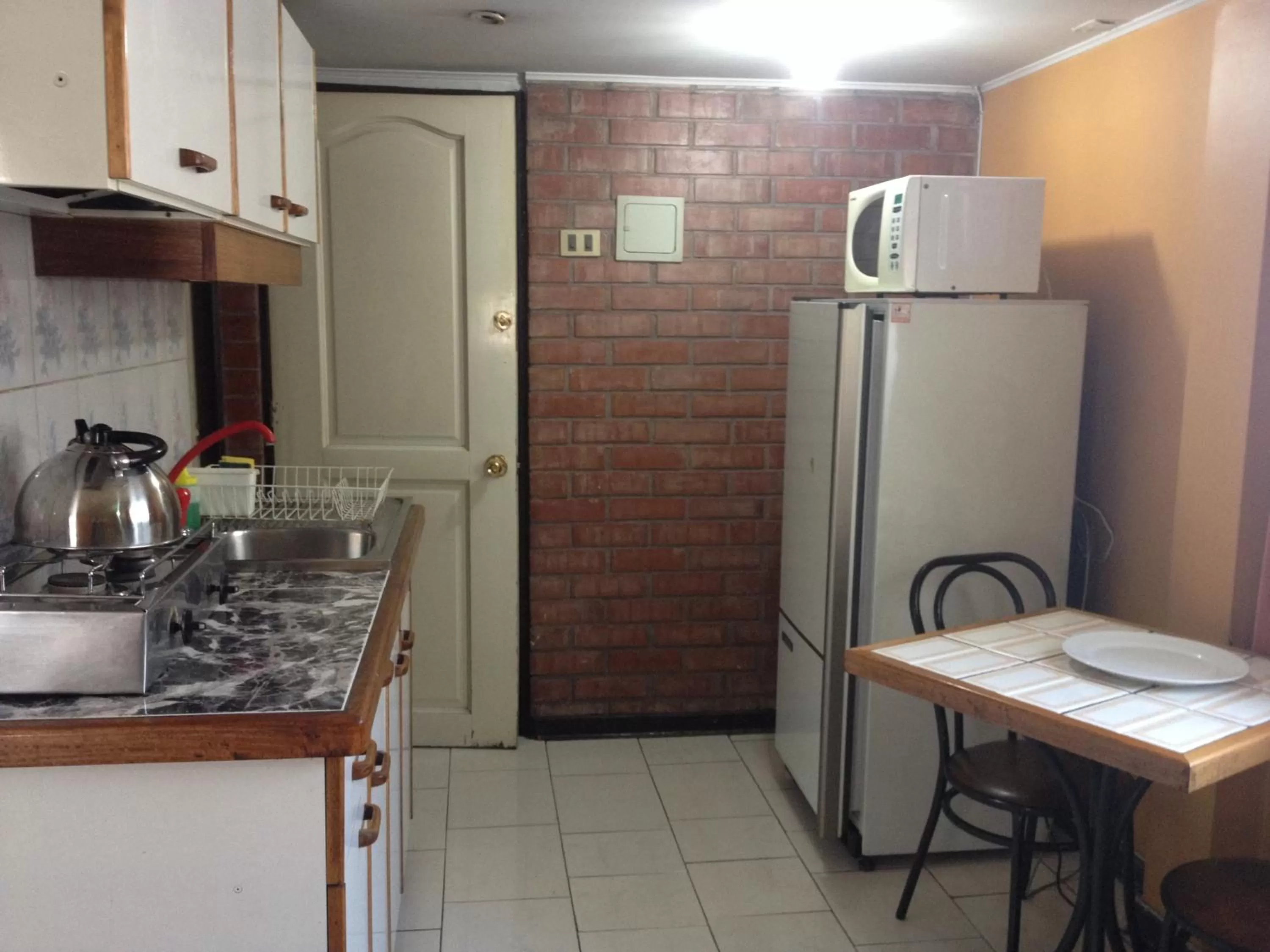 Kitchen or kitchenette in Aparthotel San Francisco