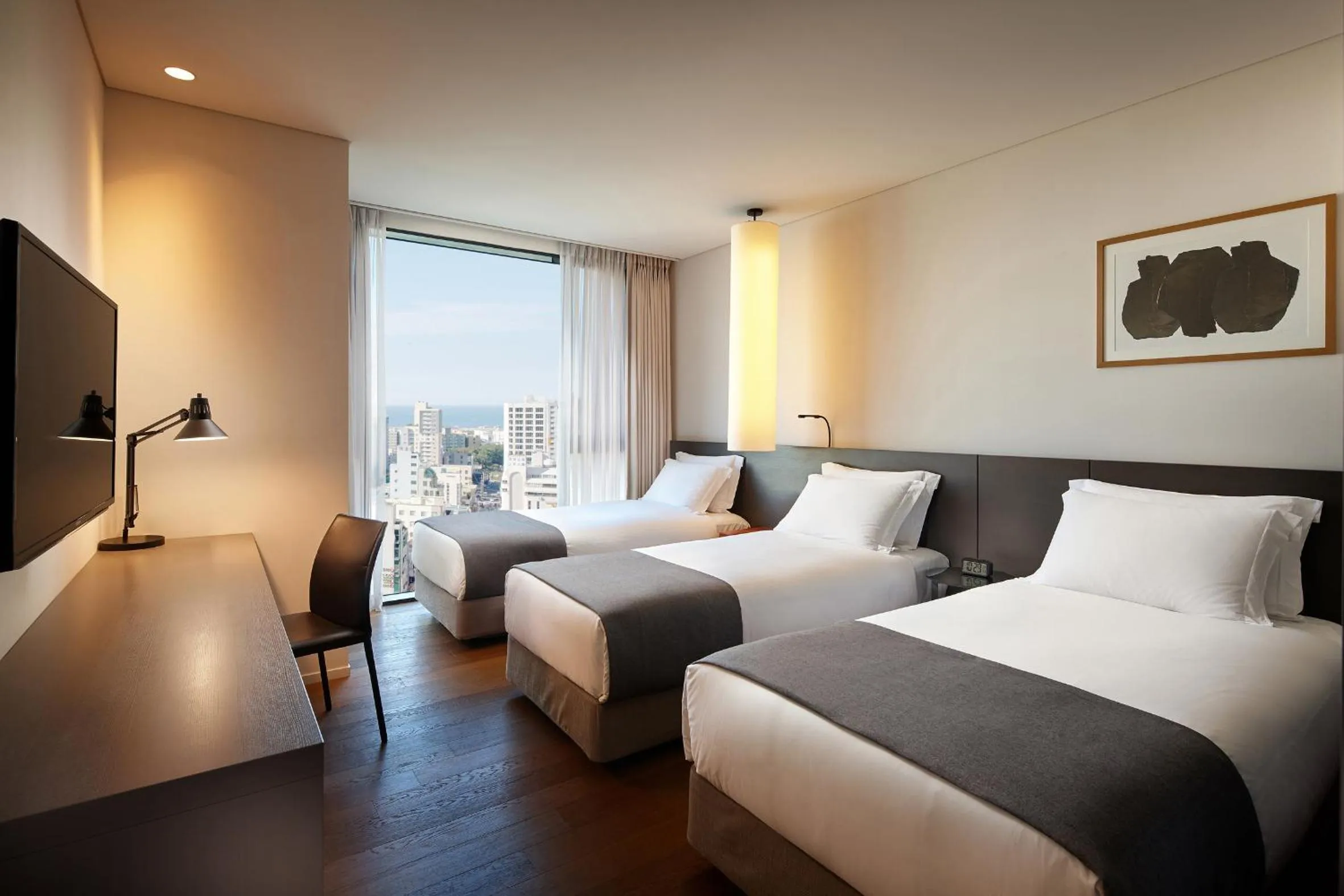 Photo of the whole room, Bed in Shilla Stay Jeju Airport