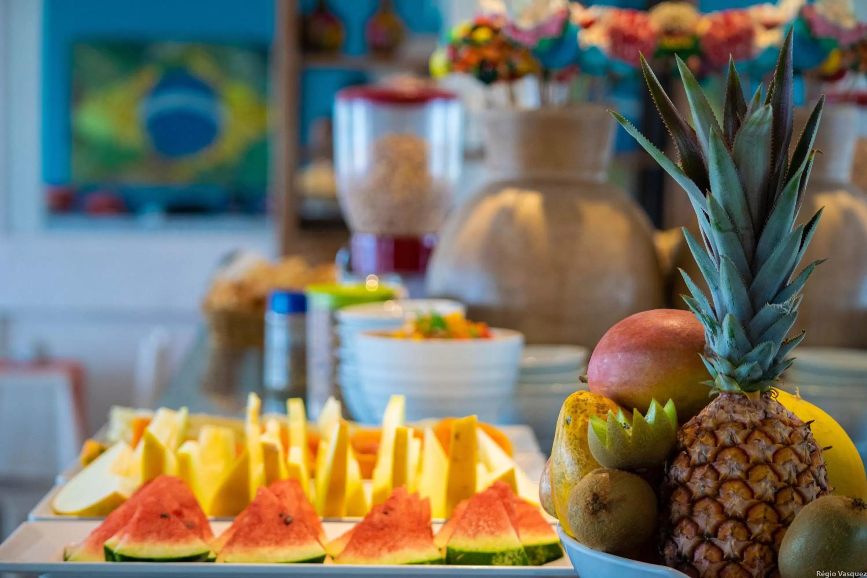 Food and drinks in Chez Pitu Praia Hotel