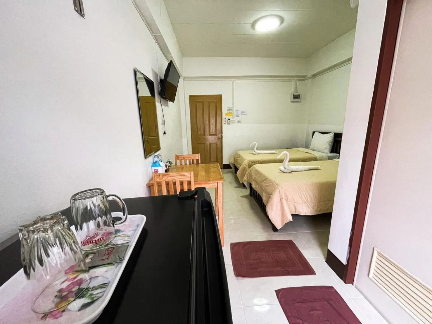 Bed in Rueangrat Hotel