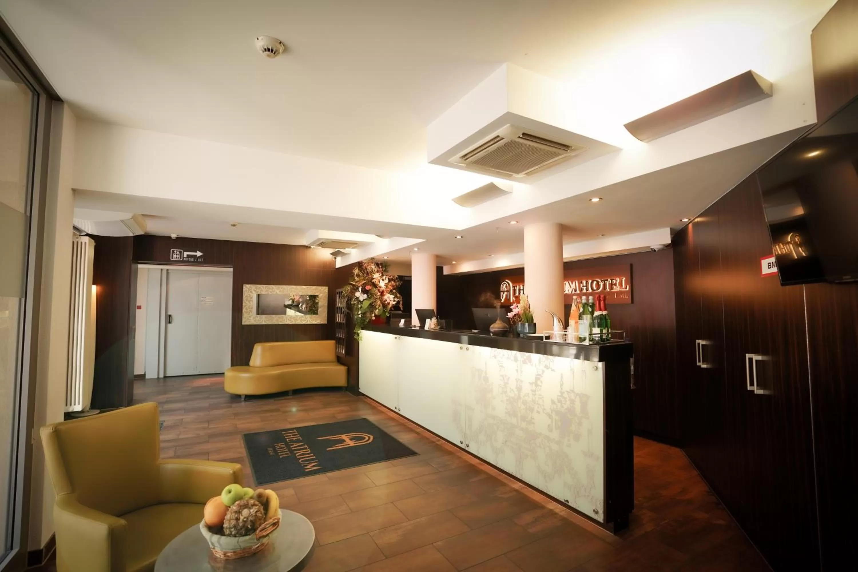 Lobby or reception in The Atrium Hotel