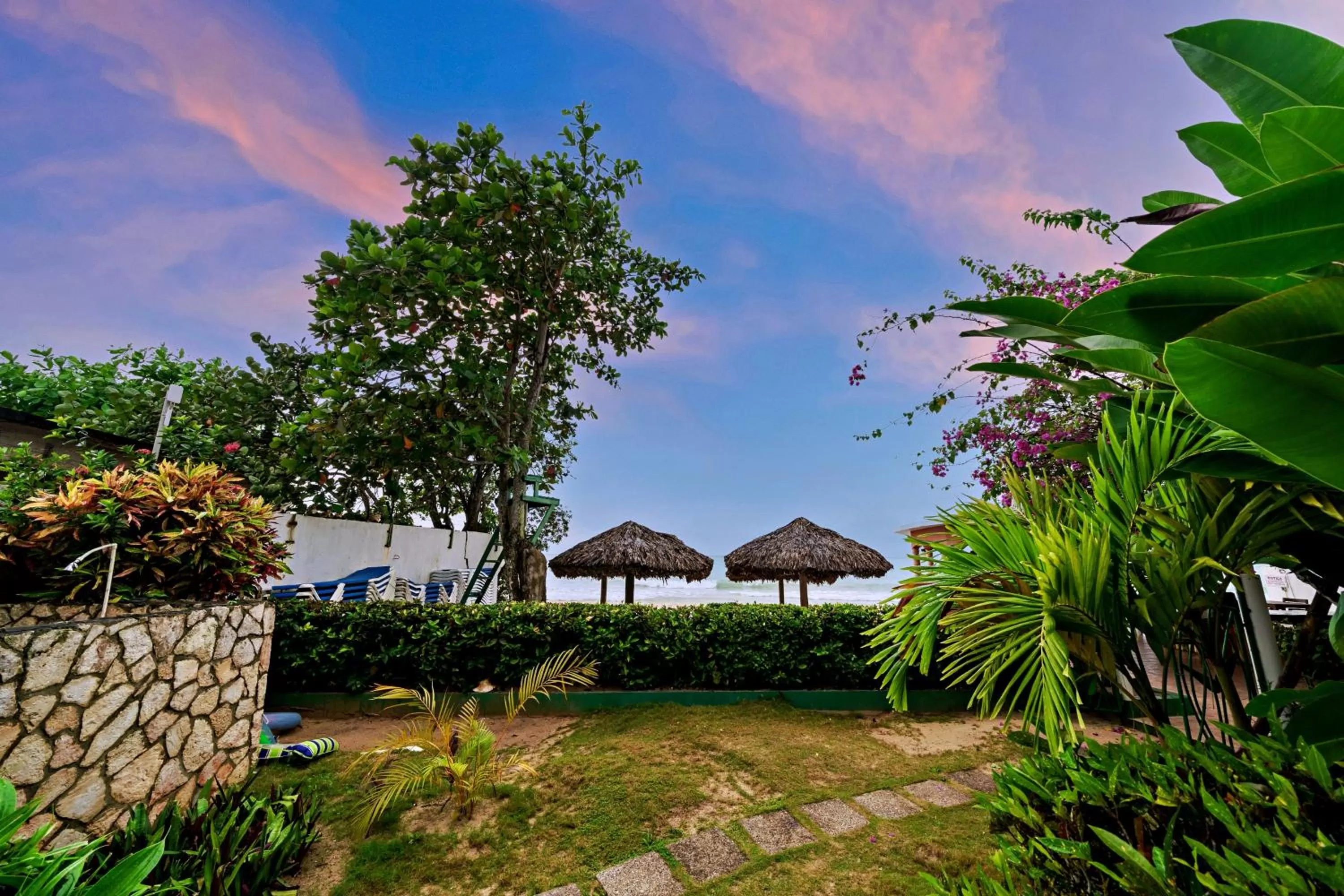 Garden, Property Building in Beach House Condos, Negril