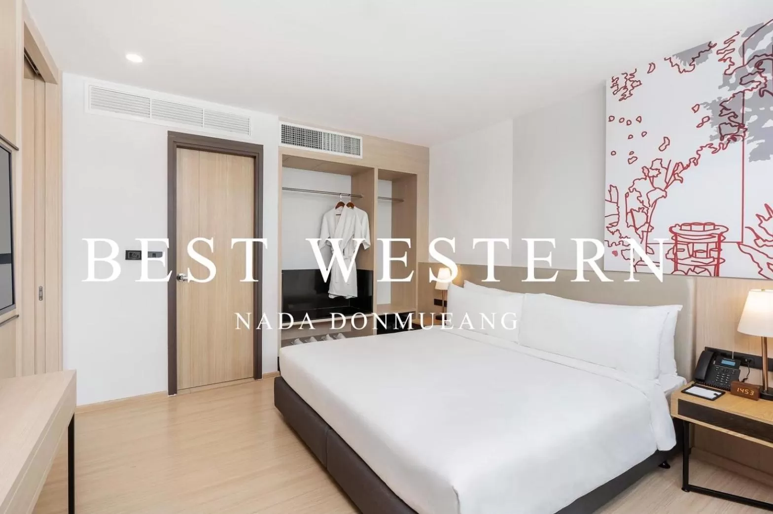 Bed in Best Western Nada Don Mueang Airport hotel