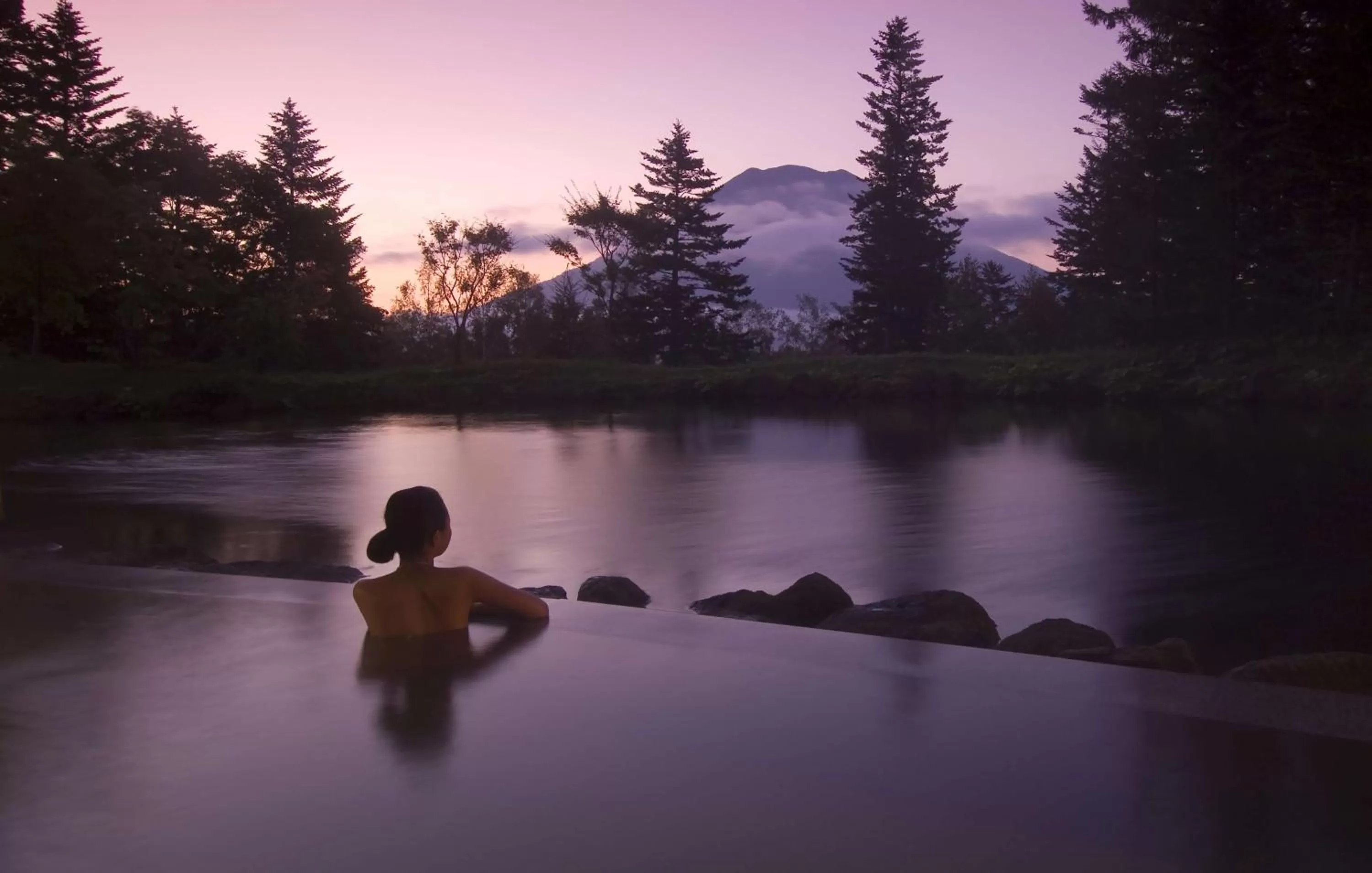 Pool view in Hilton Niseko Village