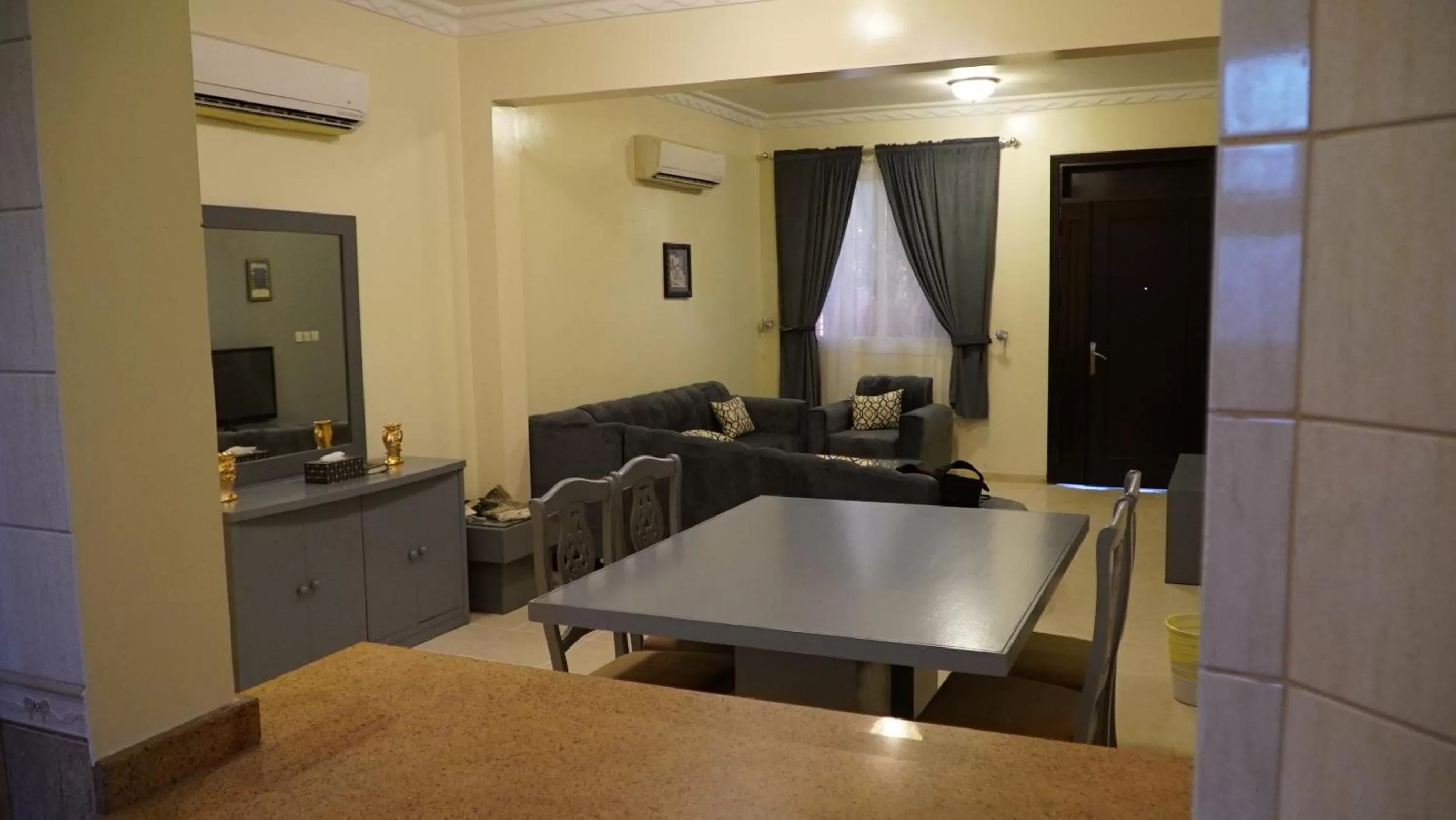 Seating area, Dining Area in منتجع الاحلام ينبع & Alahlam Resort Yanbu