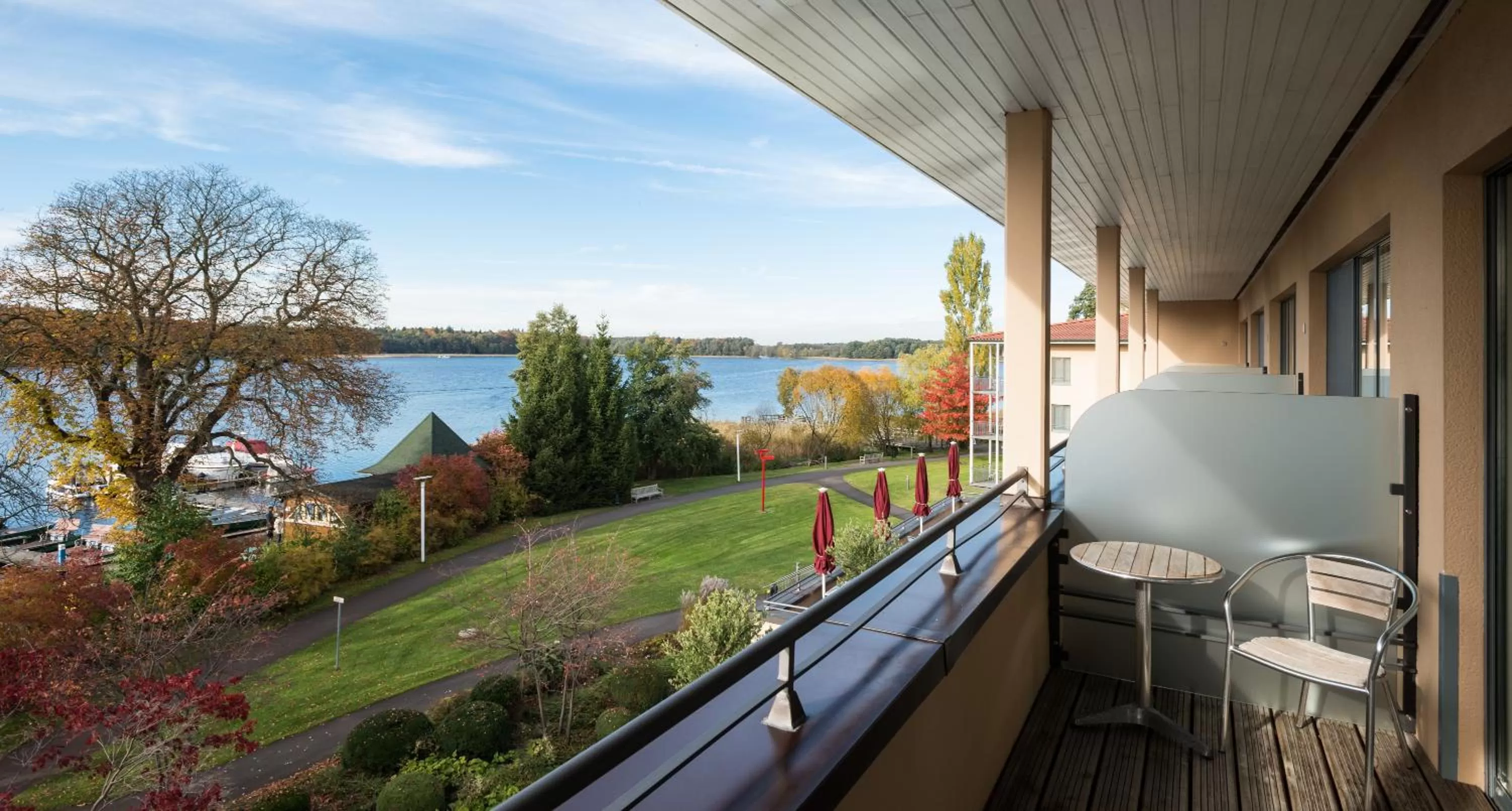 Garden view in Seehotel Rheinsberg
