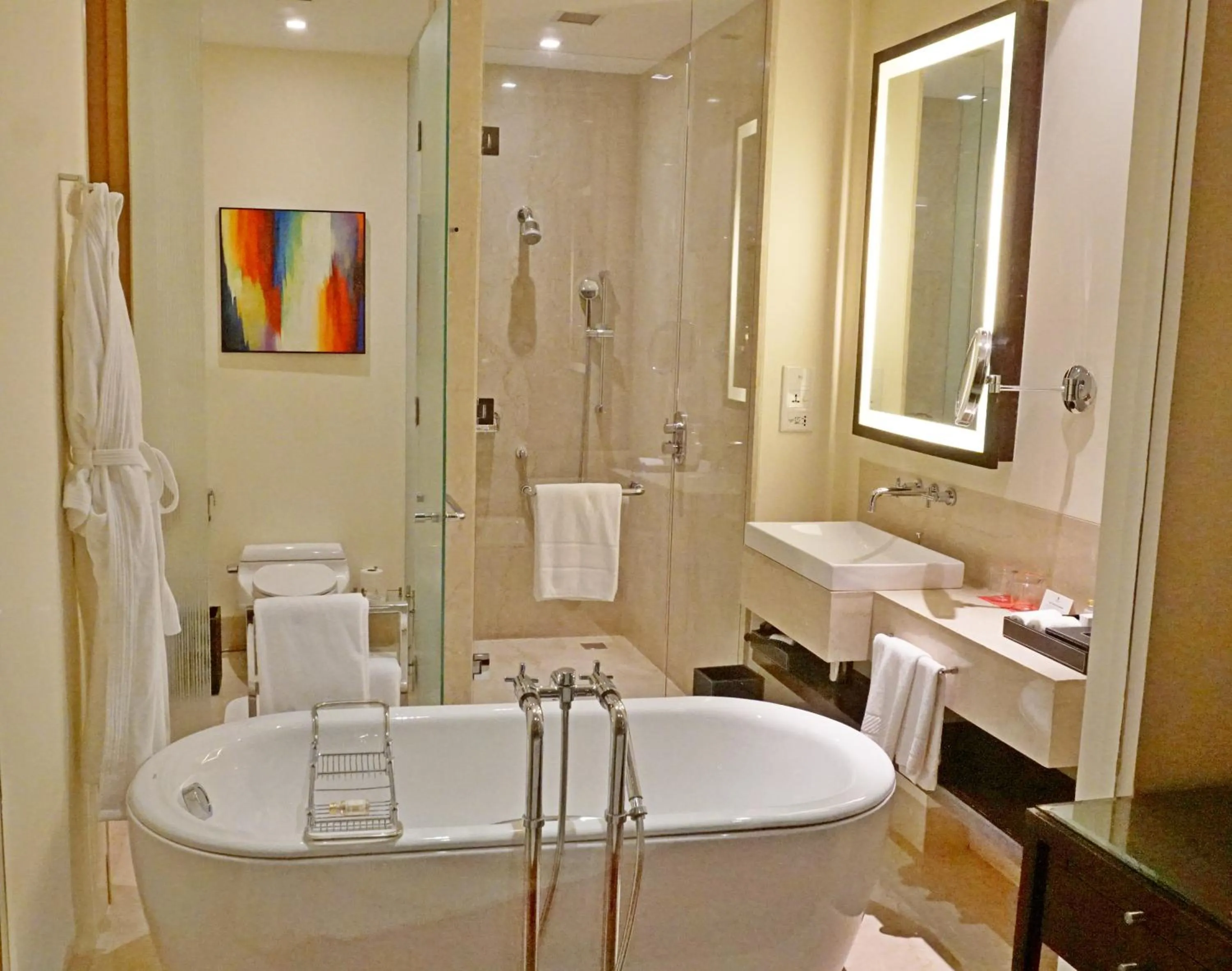 Shower in Trident Hyderabad