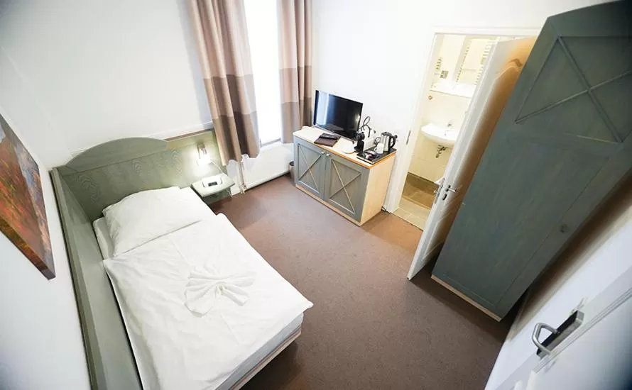 Decorative detail, Bed in Hotel Waldhalle